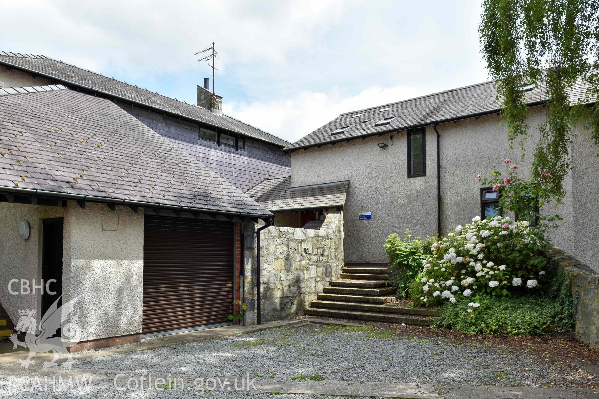 Plas Menai - Accommodation ranges in south corner of site.