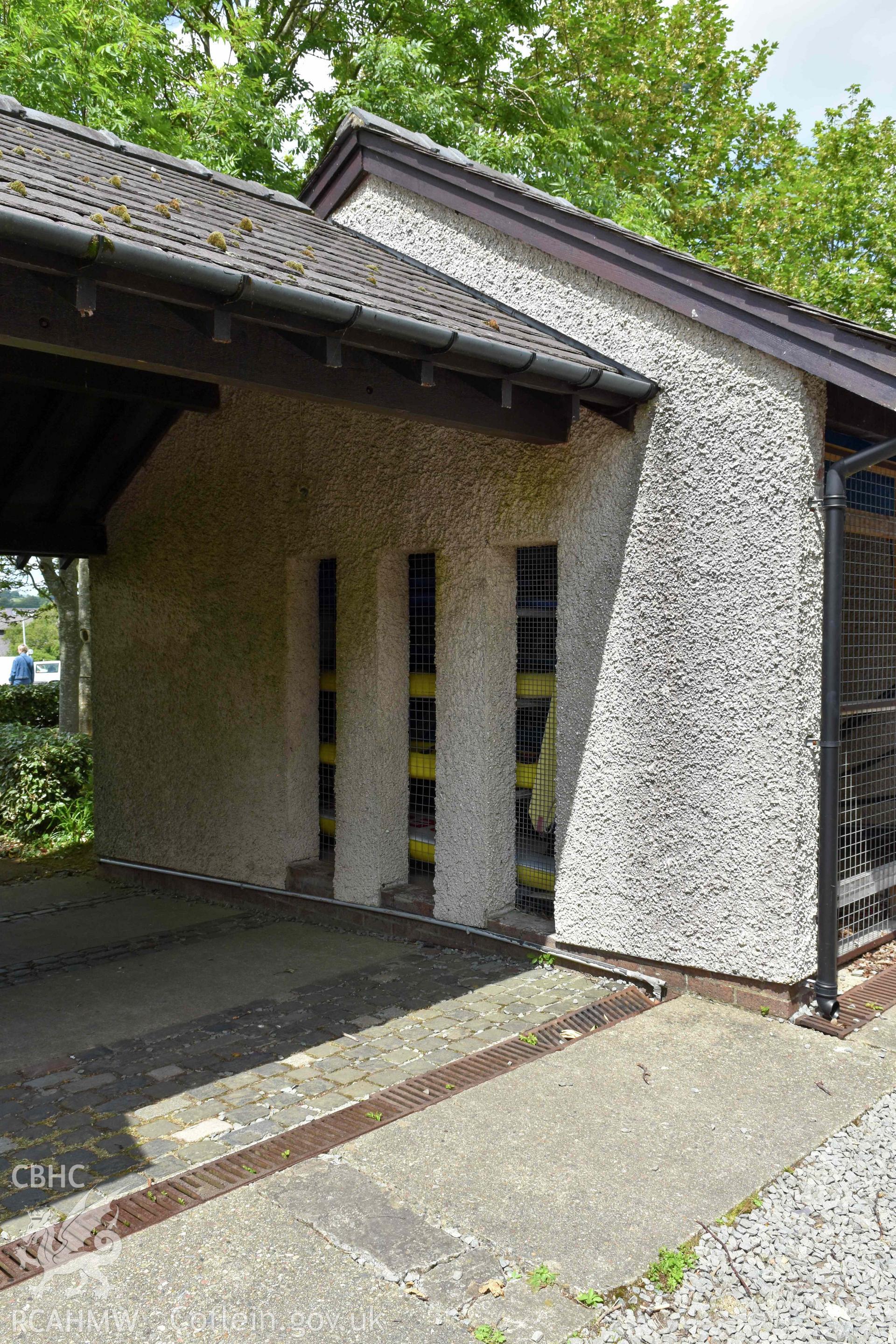 Plas Menai - Accommodation ranges in south corner of site.