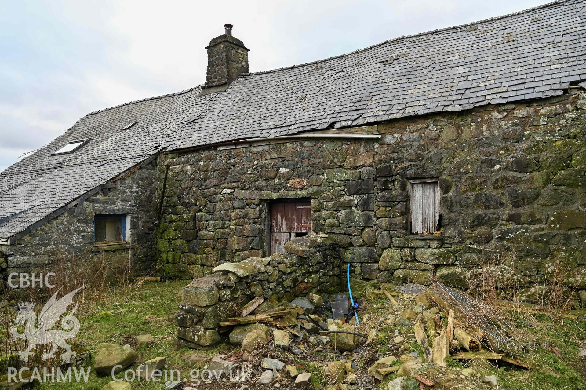 Tyddyn Mawr, exterior of adjoining barn  from the south-east.