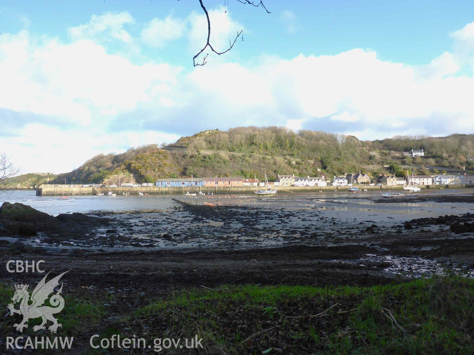 General view of Lower Town harbour, Fishguard,  looking easter from the location of the lime kilns at The Slade.