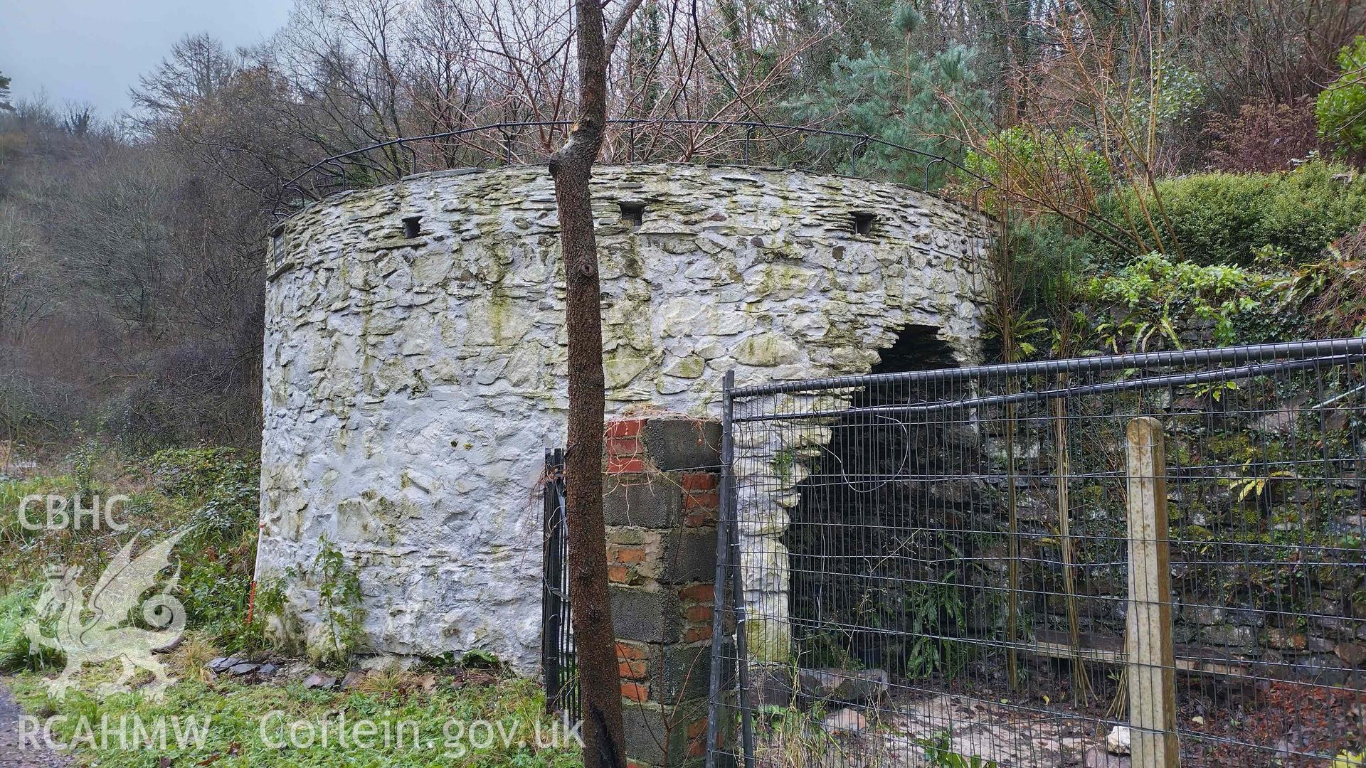 Fishguard Lime Kiln 4, viewed from the north-west. Scale is 1m.