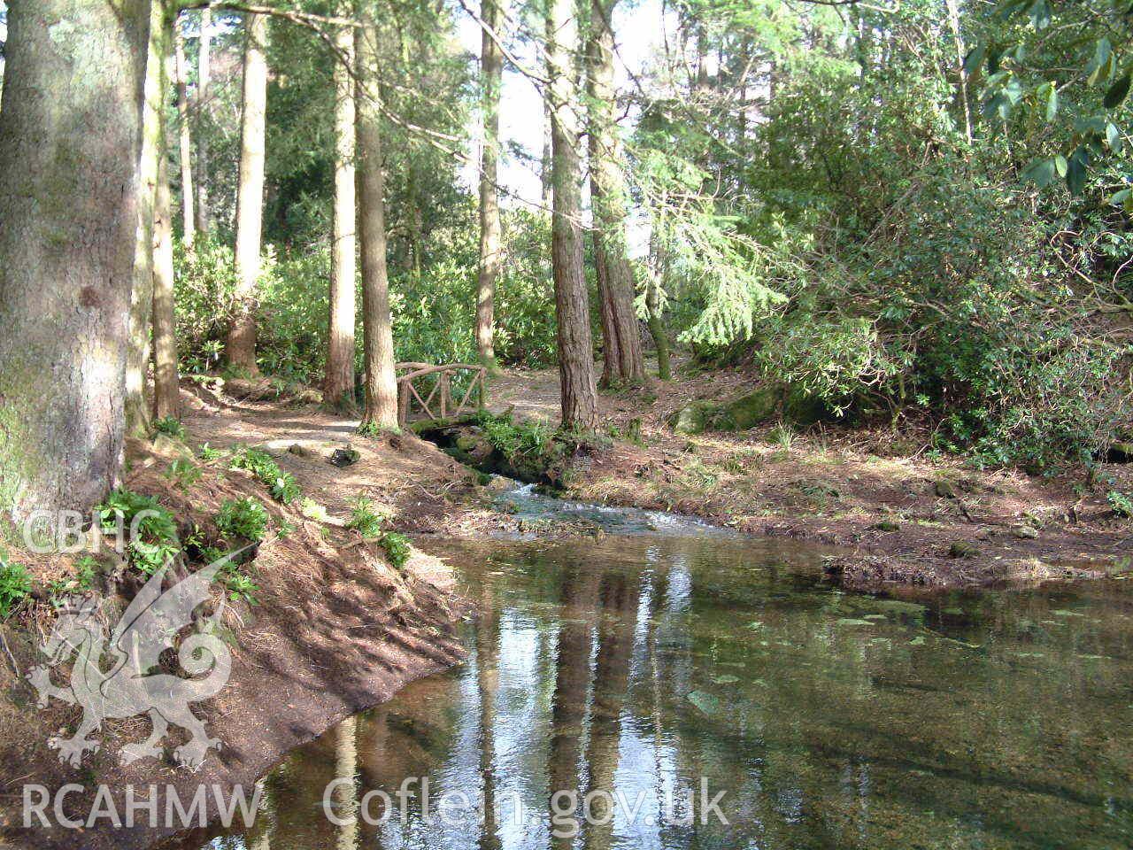 Photograph showing Craflwyn Garden, taken by John Latham, 2002.