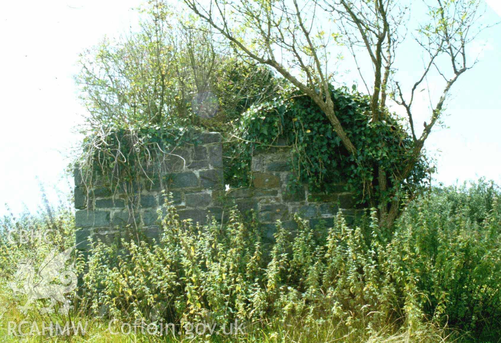 Photograph showing Mwche bell house, taken by John Latham.