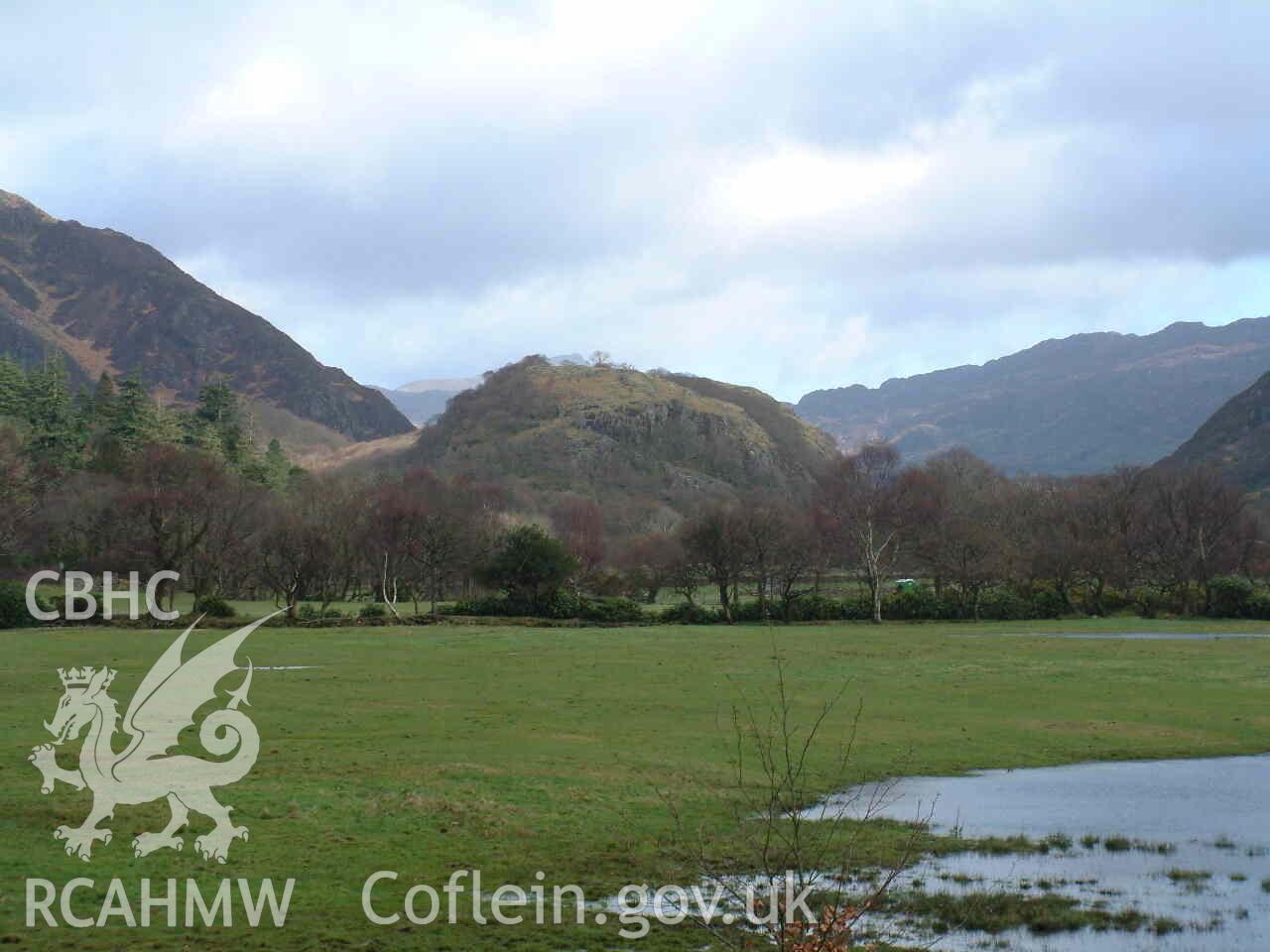 Photograph showing Dinas Emrys, taken by John Latham, 2002.