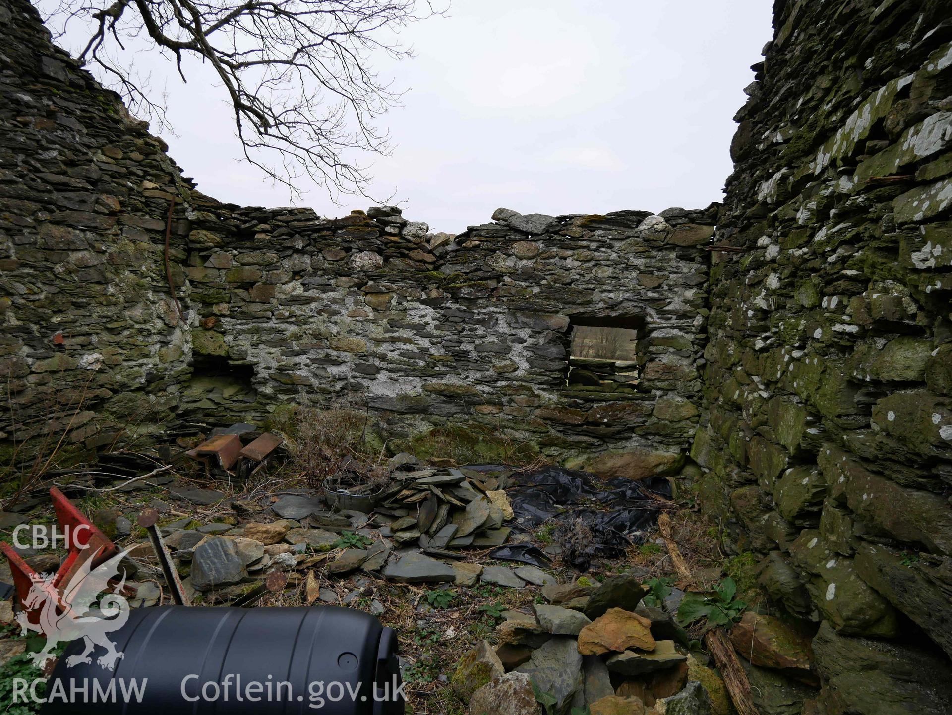 Photograph of buildings at Foel, Penmachno, received as a condition of planning permission granted, application reference:  NP4/29/510A, dated March 2023.