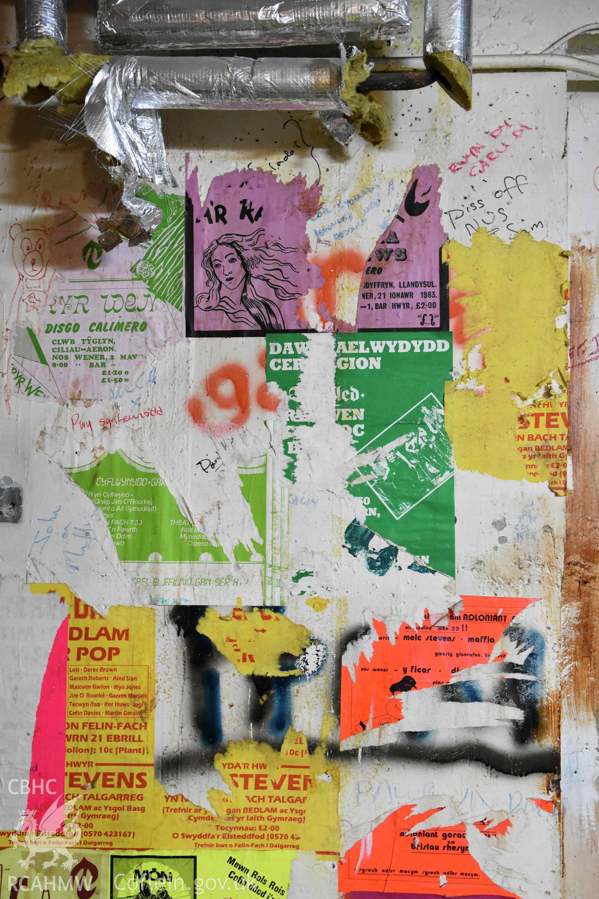 Basement bar- posters.