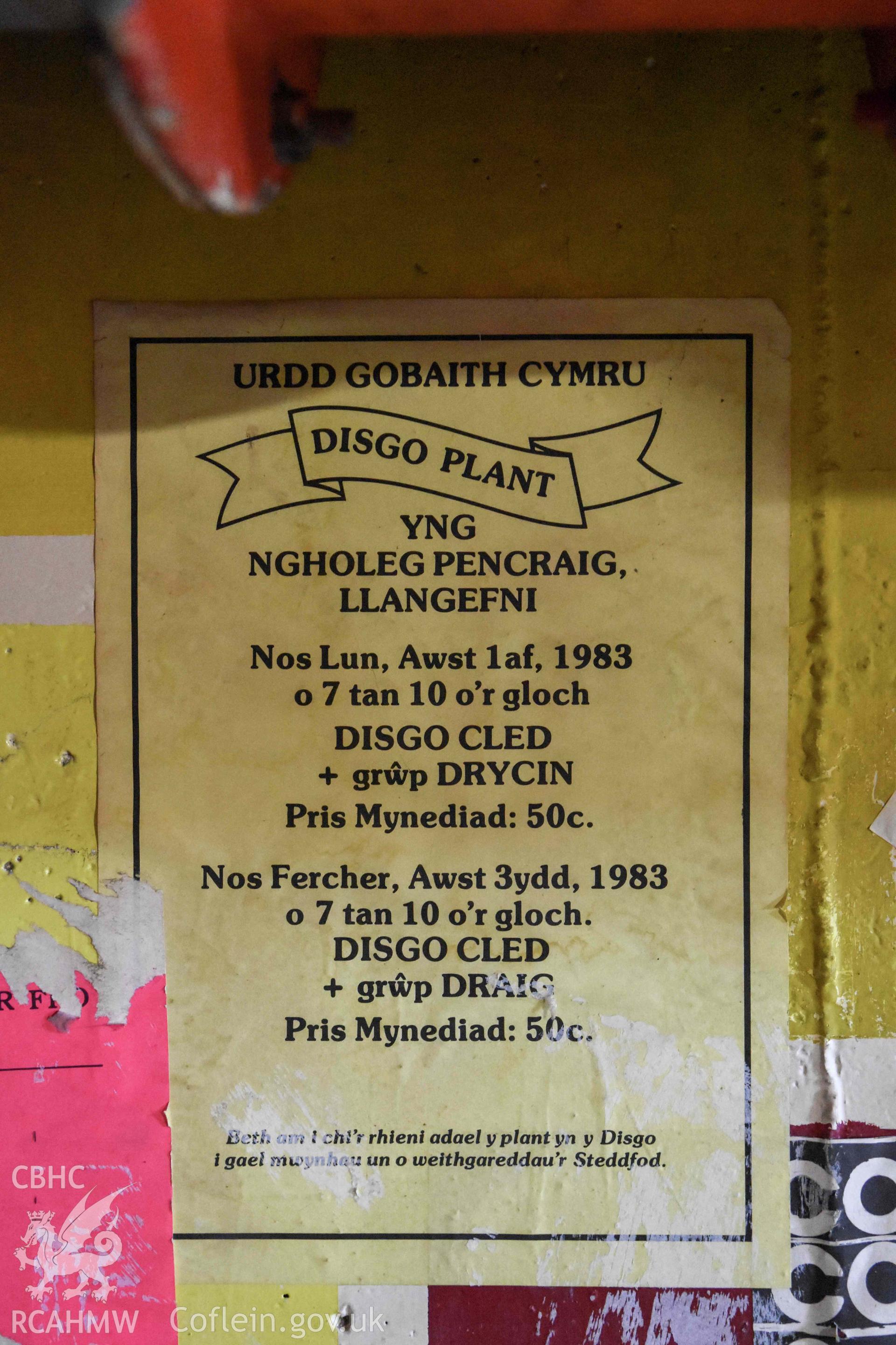 Basement bar- posters.