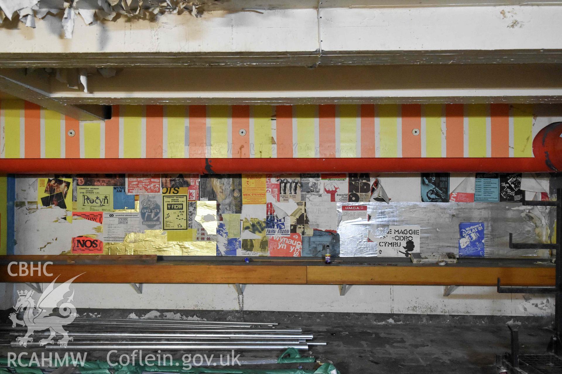 Basement bar- posters.