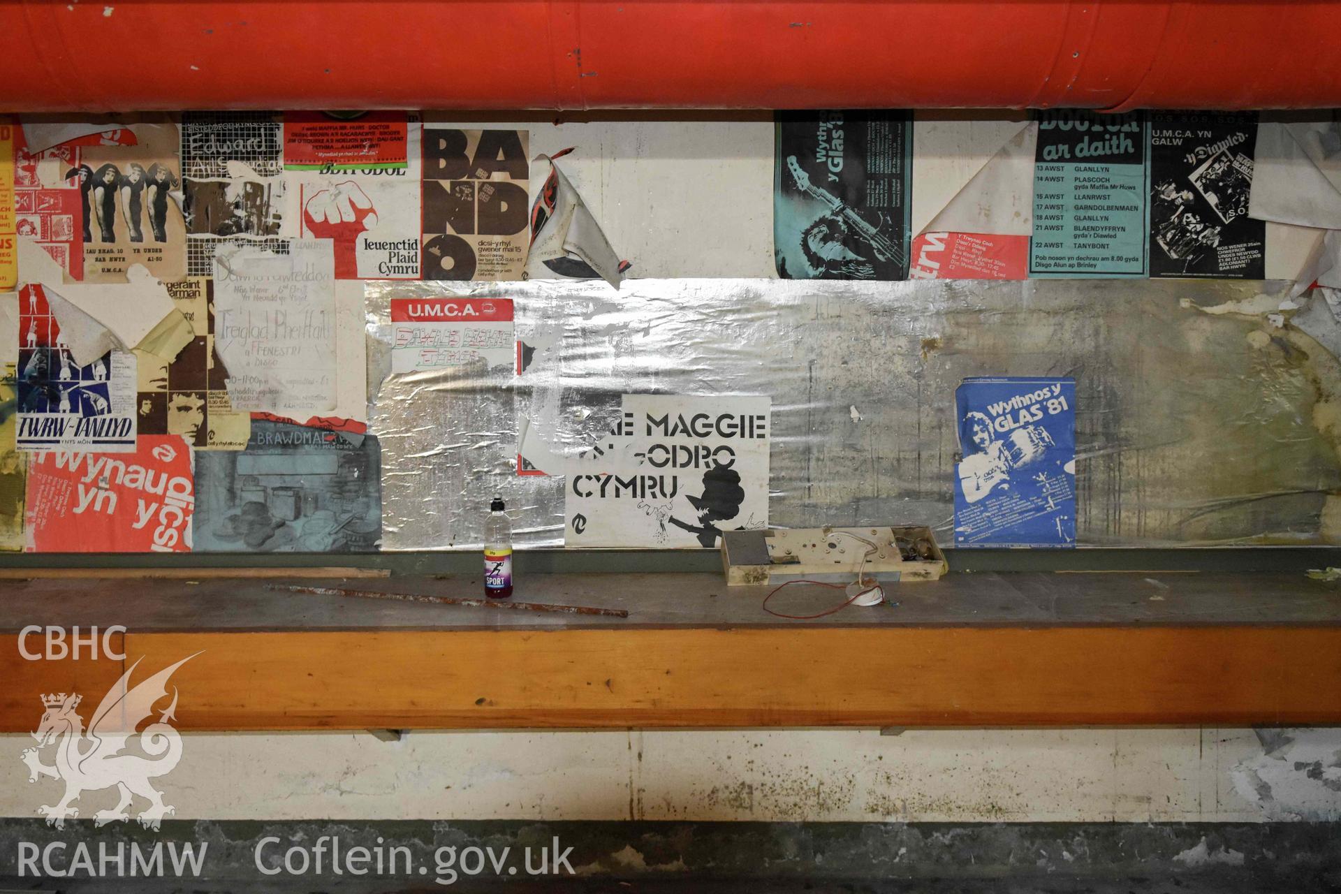 Basement bar- posters.