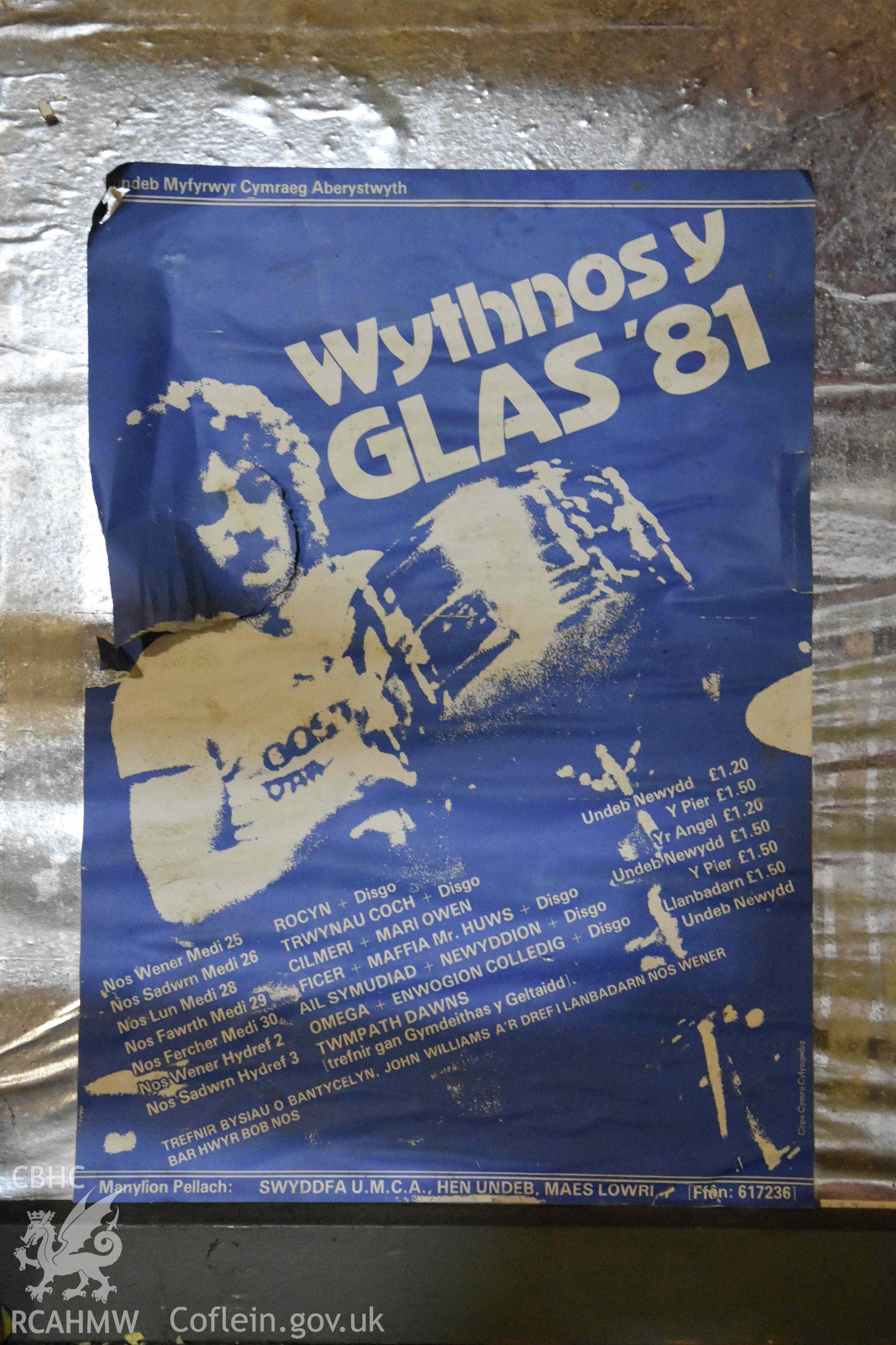 Basement bar- posters.