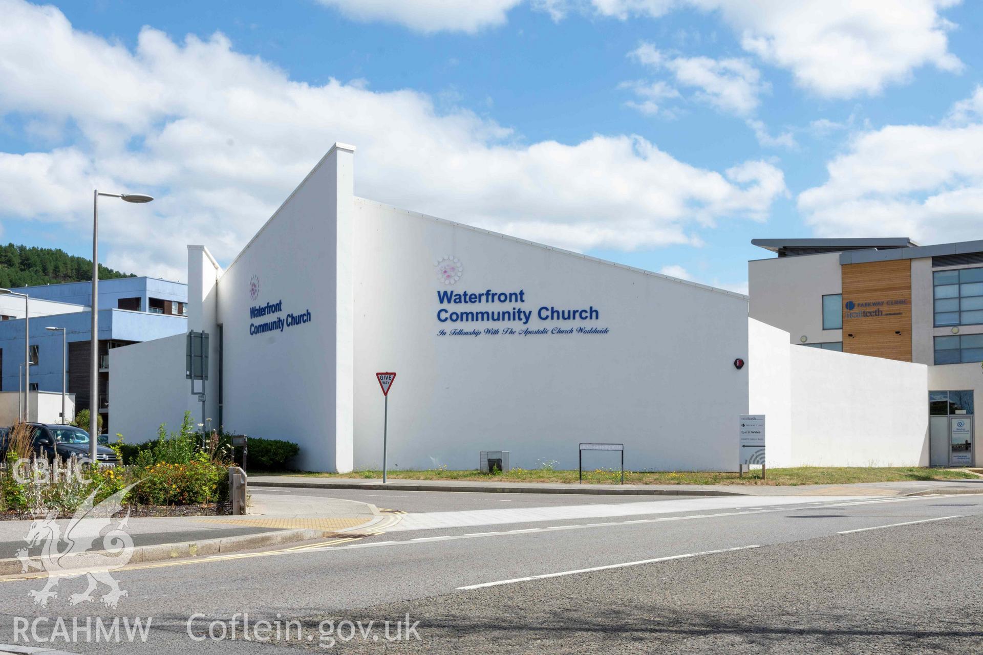 Waterfront Community Church, exterior from the south-west.