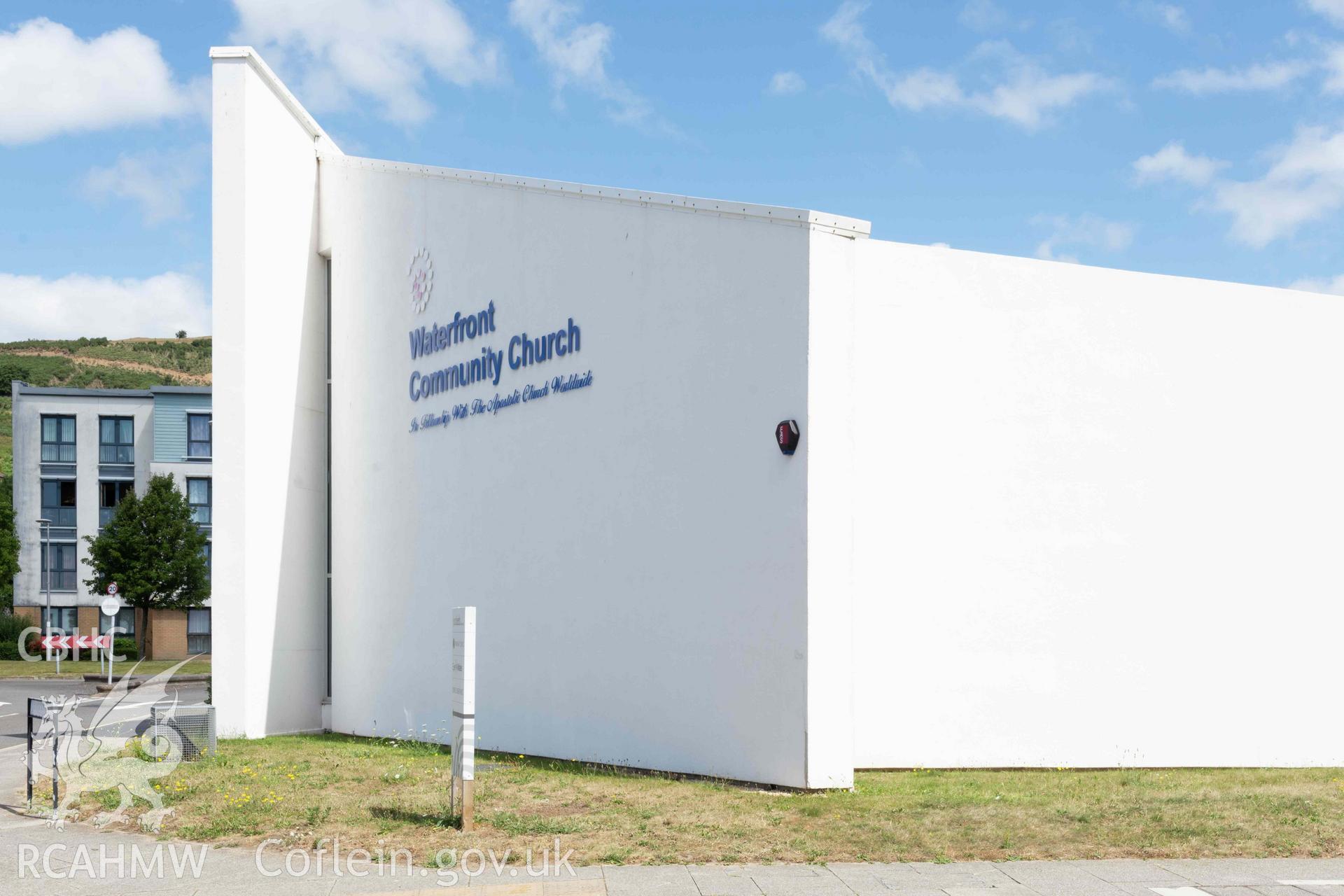 Waterfront Community Church, exterior from the south.