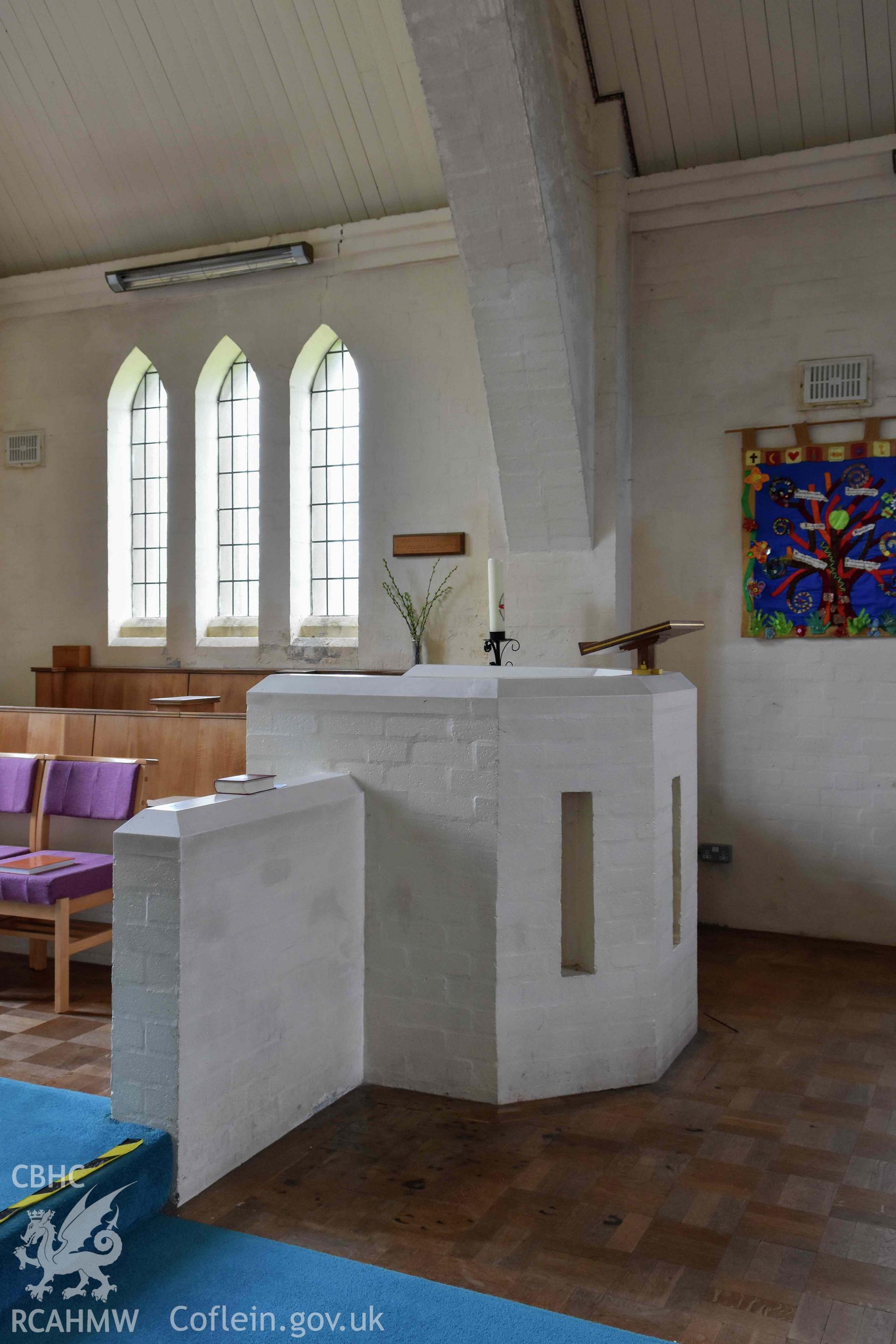 St Peter's Church, right-hand pulpit/reading desk from nave.