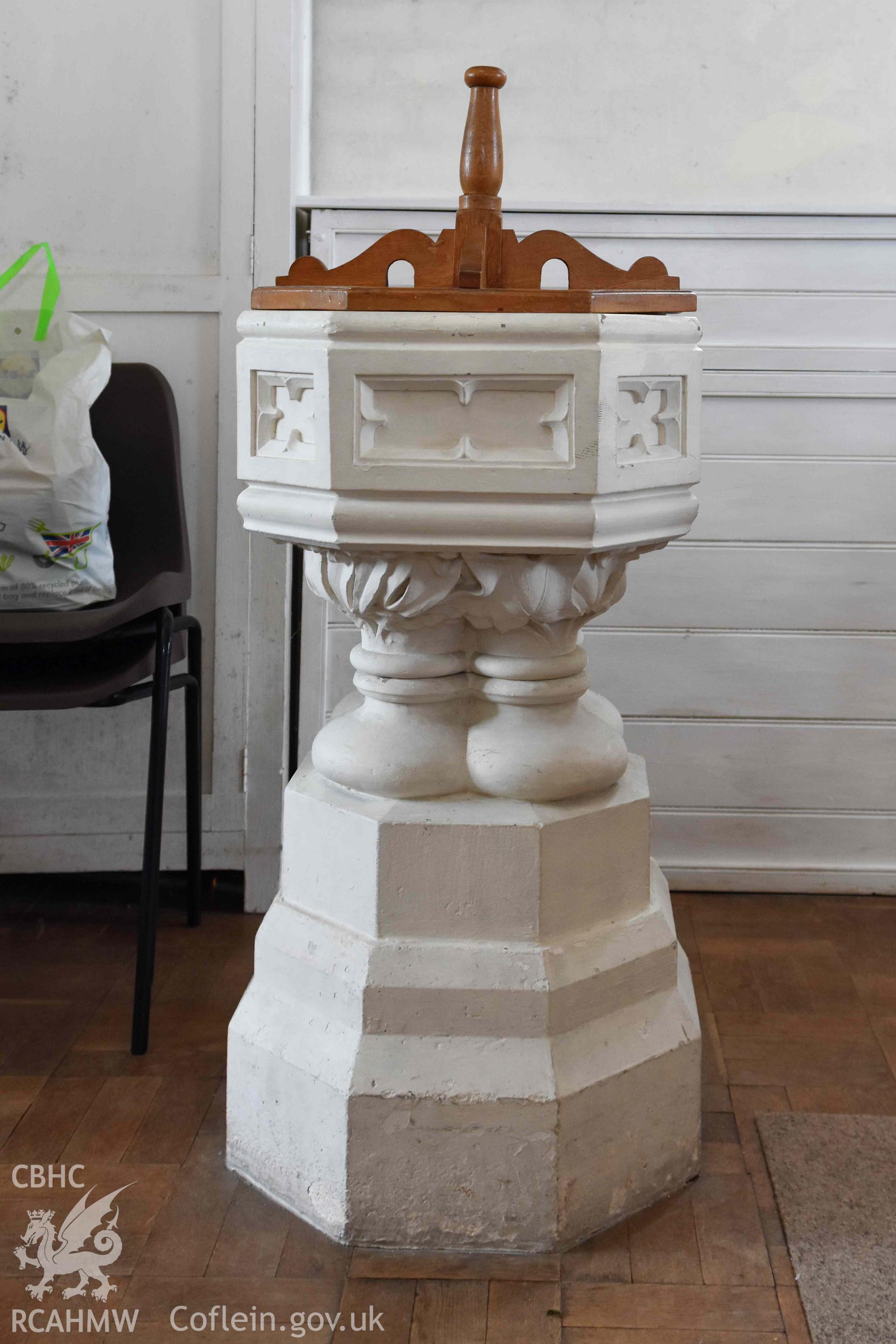 St Peter's Church, detail of font.