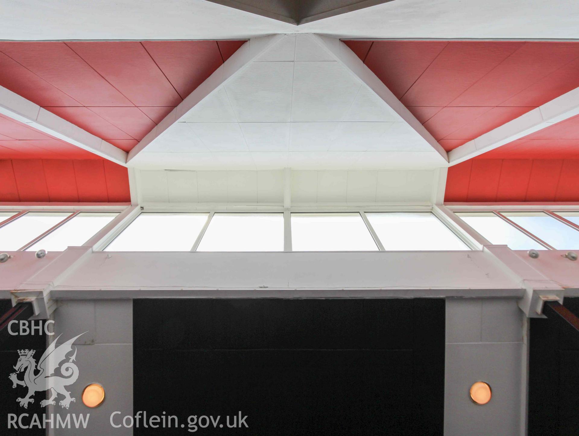 Sandfields Wesleyan Methodist Chapel, interior 'sanctuary' looking upwards.