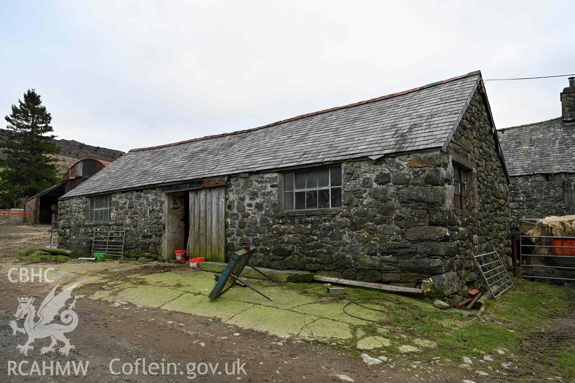 Tyddyn Mawr, exterior of north-eastern outbuilding from the north-west.