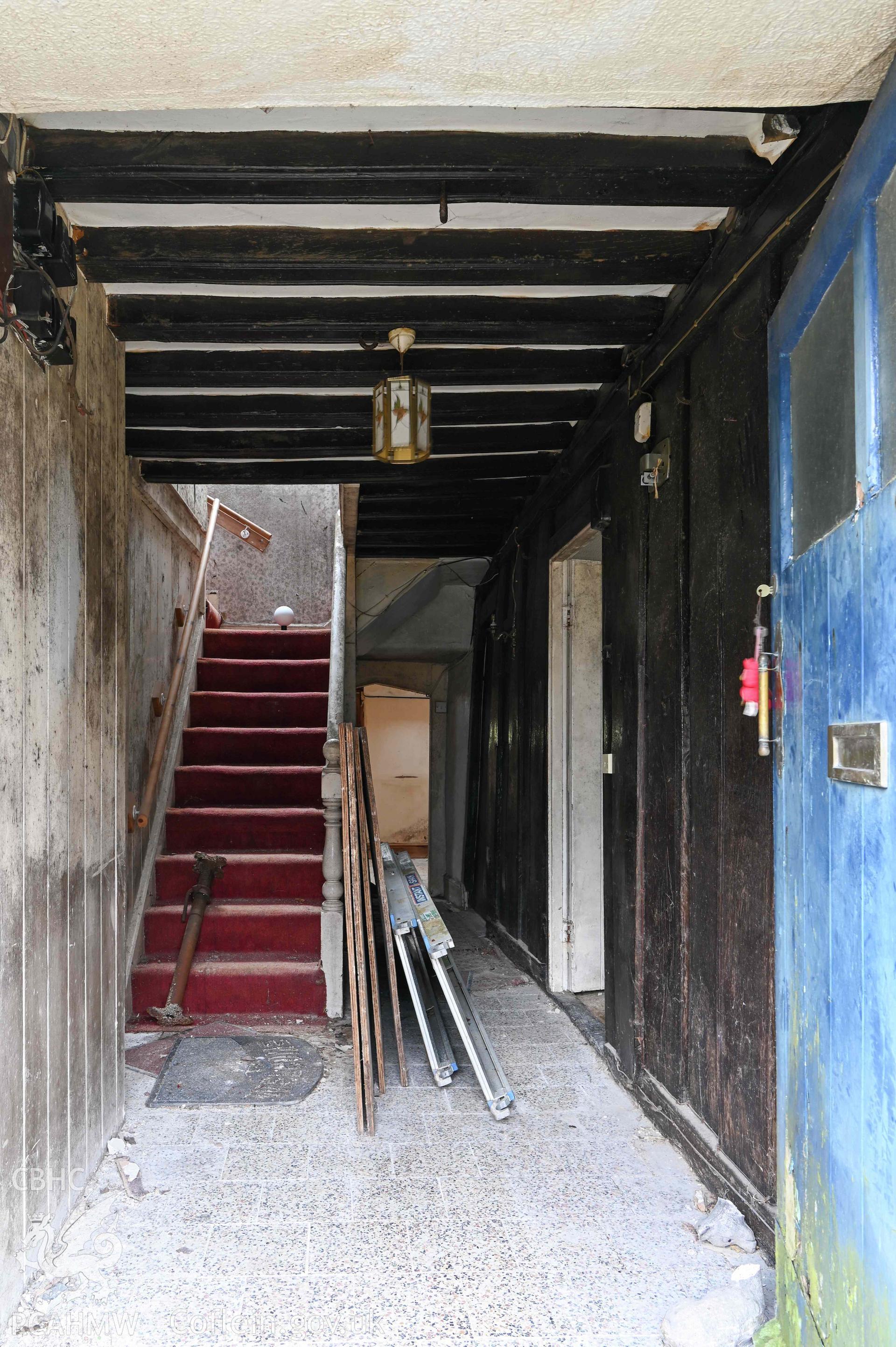Tyddyn Mawr, interior hallway looking south.