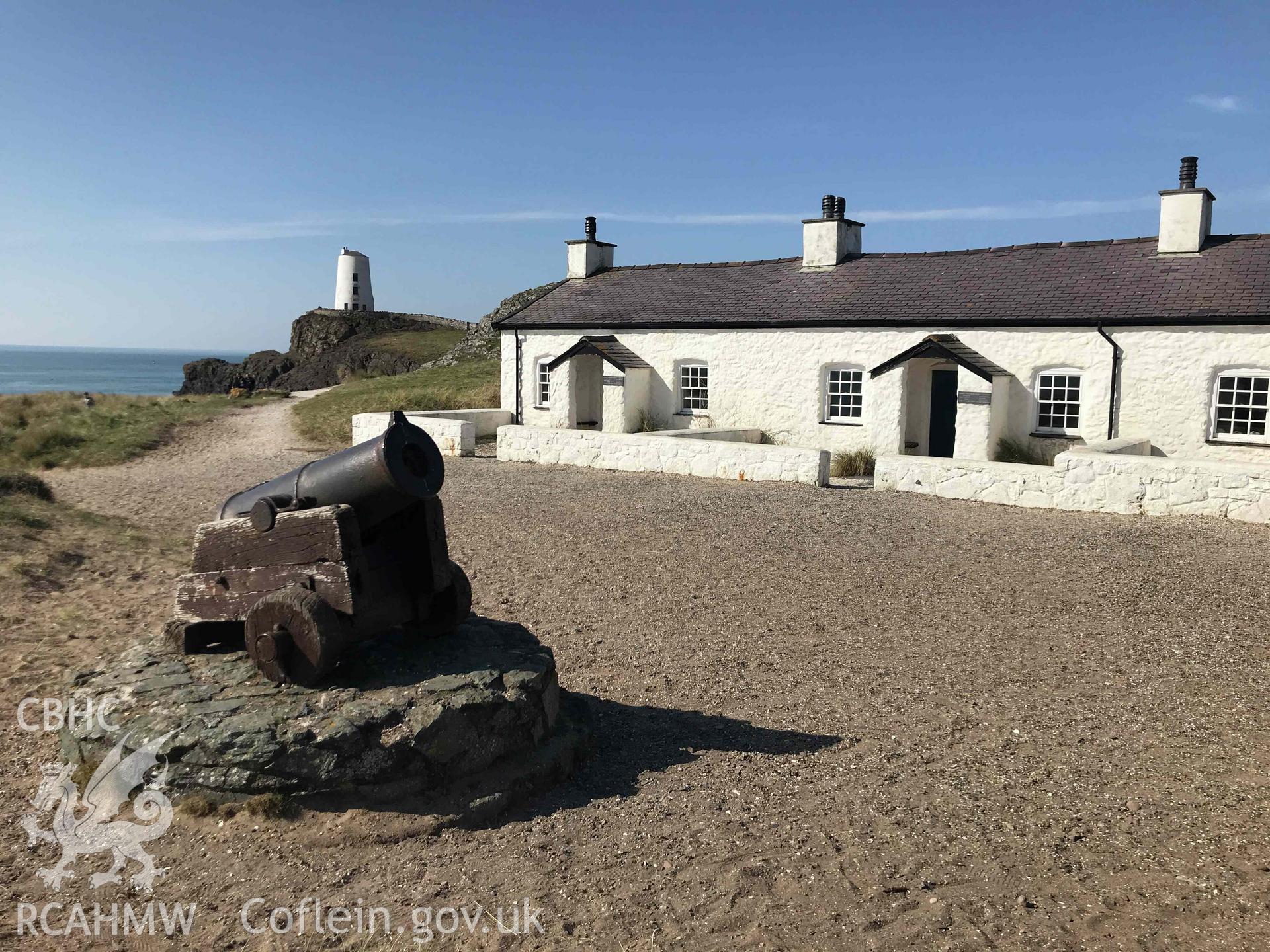 Digital photograph showing general view of the Pilots House on Llanddwyn Island, produced by Paul Davis in 2020