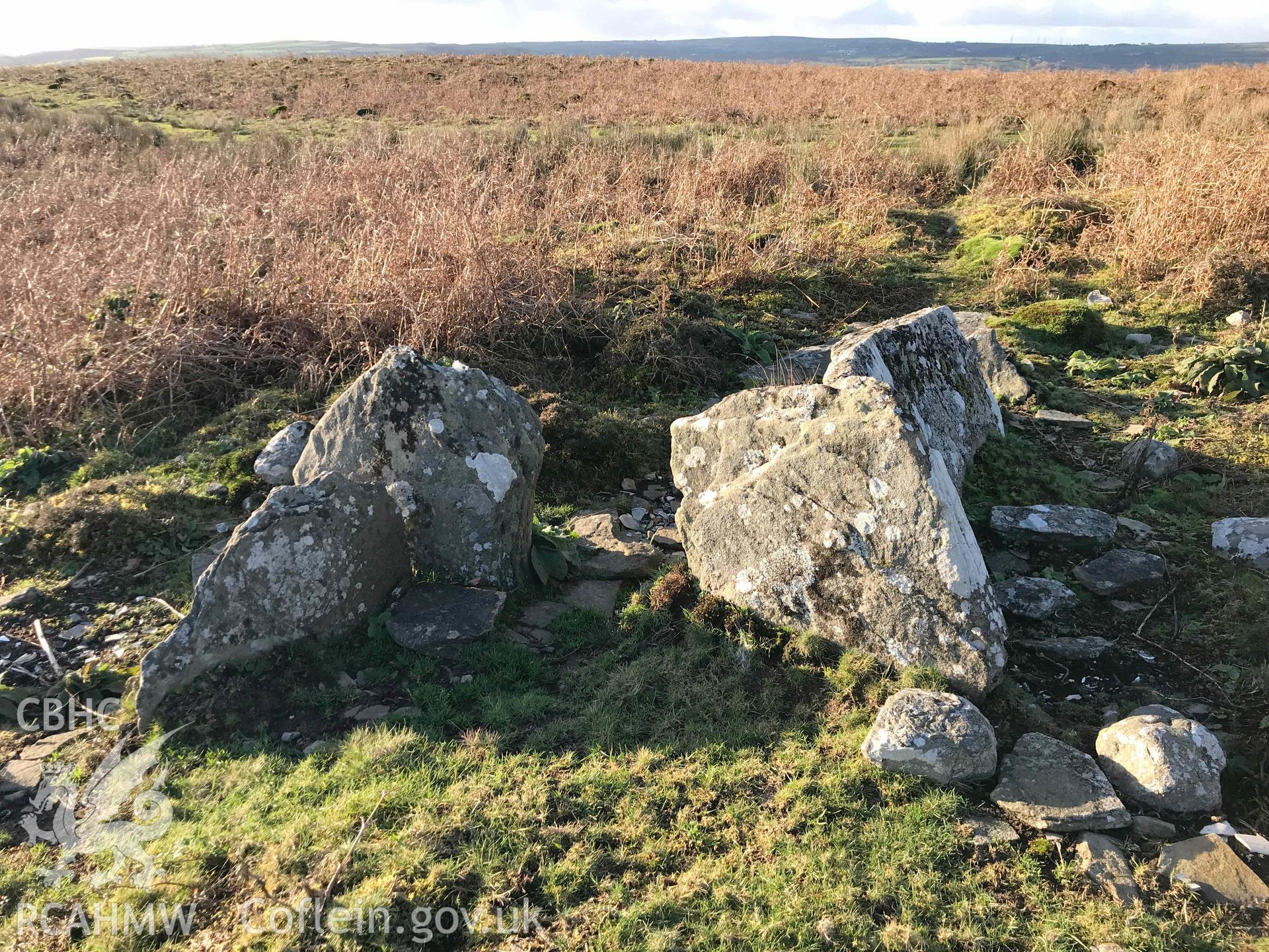 Digital photograph of Graig Fawr tomb. Produced by Paul Davis in 2020