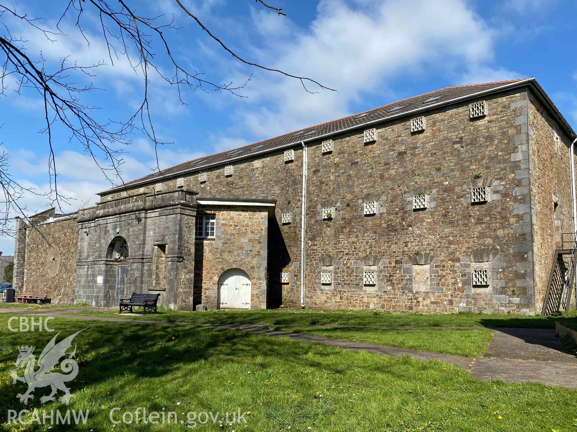 Digital photograph of Haverfordwest prison. Produced by Paul Davis in 2020