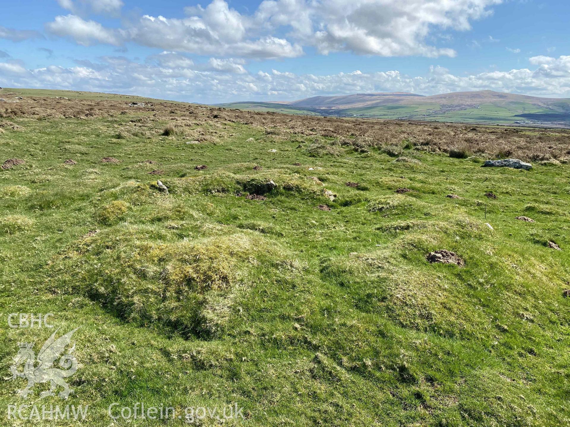 Digital photograph of Mynydd Melyn central enclosure, produced by Paul Davis in 2020