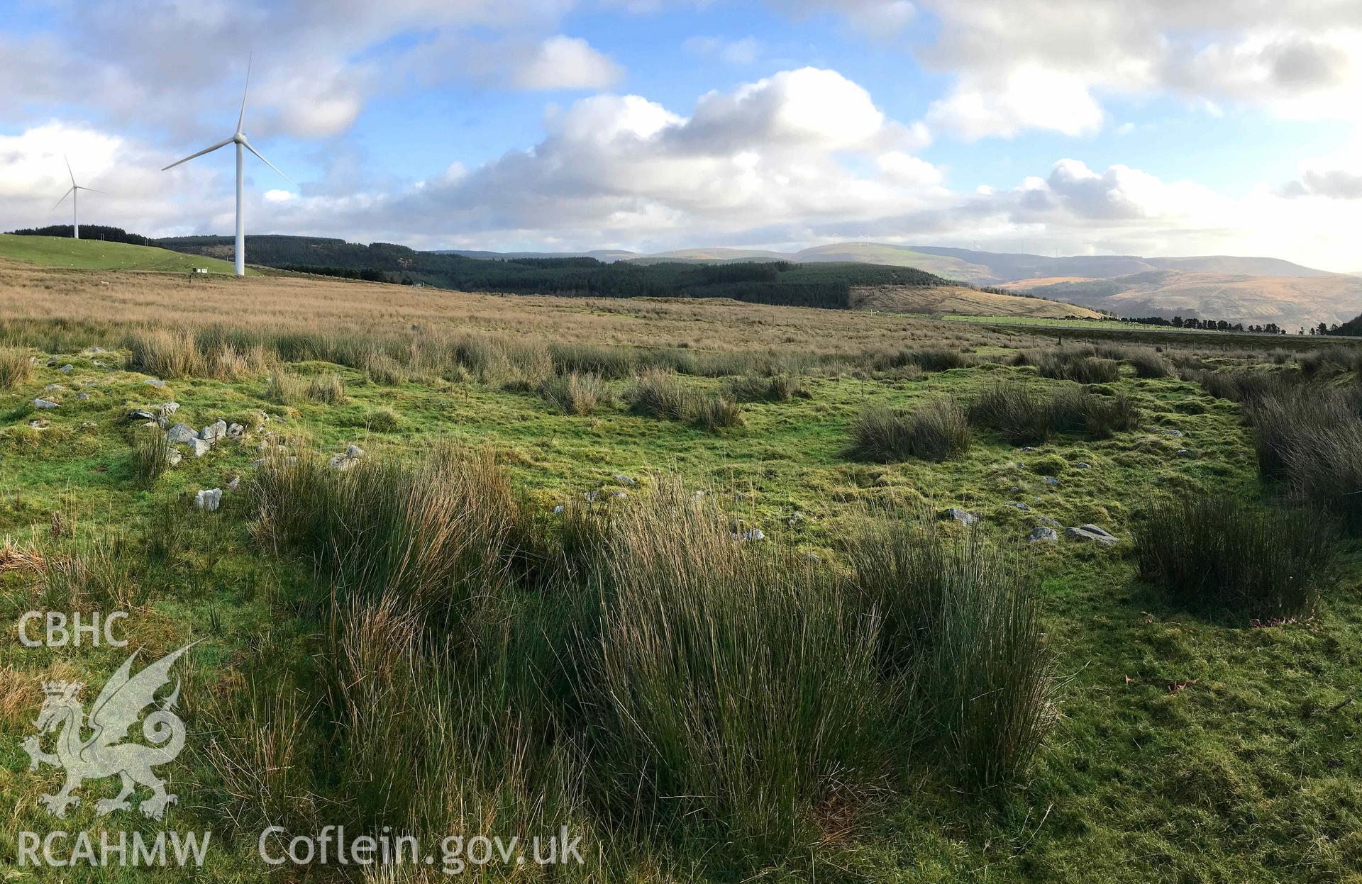 Digital photograph of Nant Troed-y-Rhiw cairn III, produced by Paul Davis in 2020