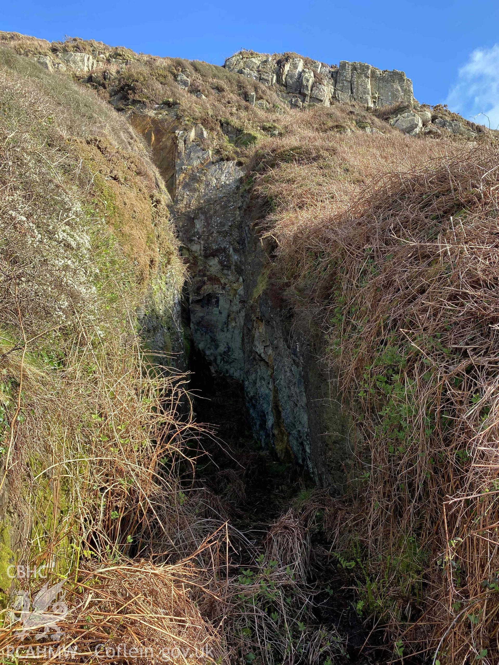 Digital photograph of Pwll Deri coastal quarries, produced by Paul Davis in 2020