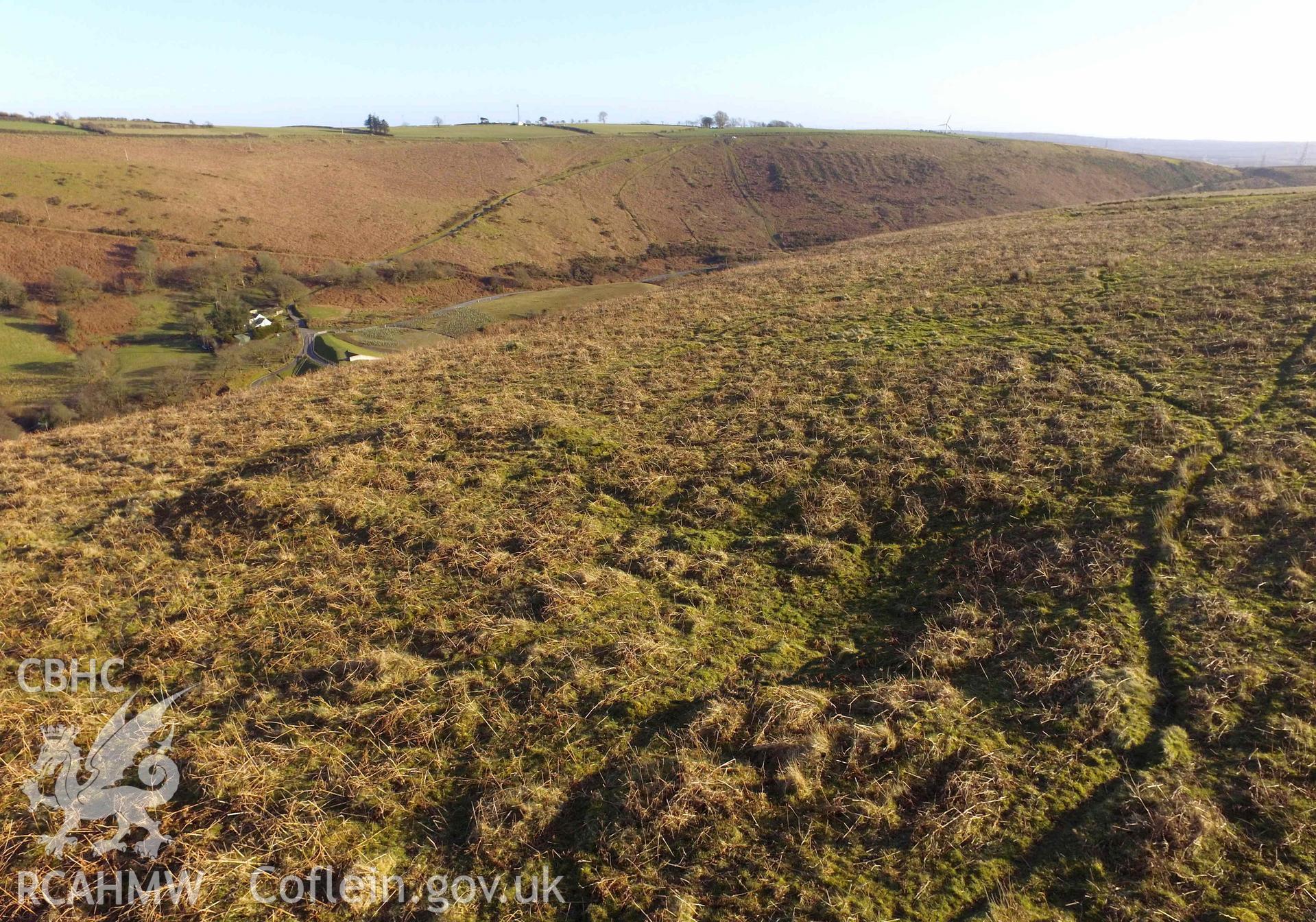 Digital photograph of Hafod Las house platform, produced by Paul Davis in 2020