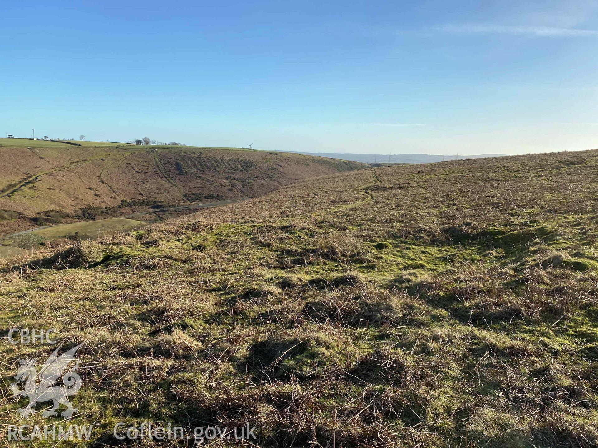 Digital photograph of Hafod Las house platform, produced by Paul Davis in 2020