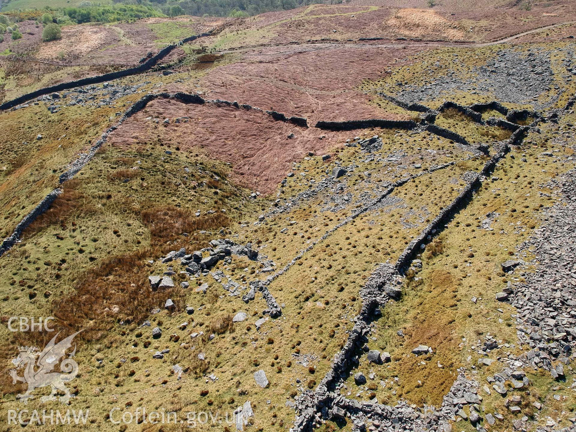Digital photograph showing general view of Craig yr Ysgol enclosure, produced by Paul Davis in 2020