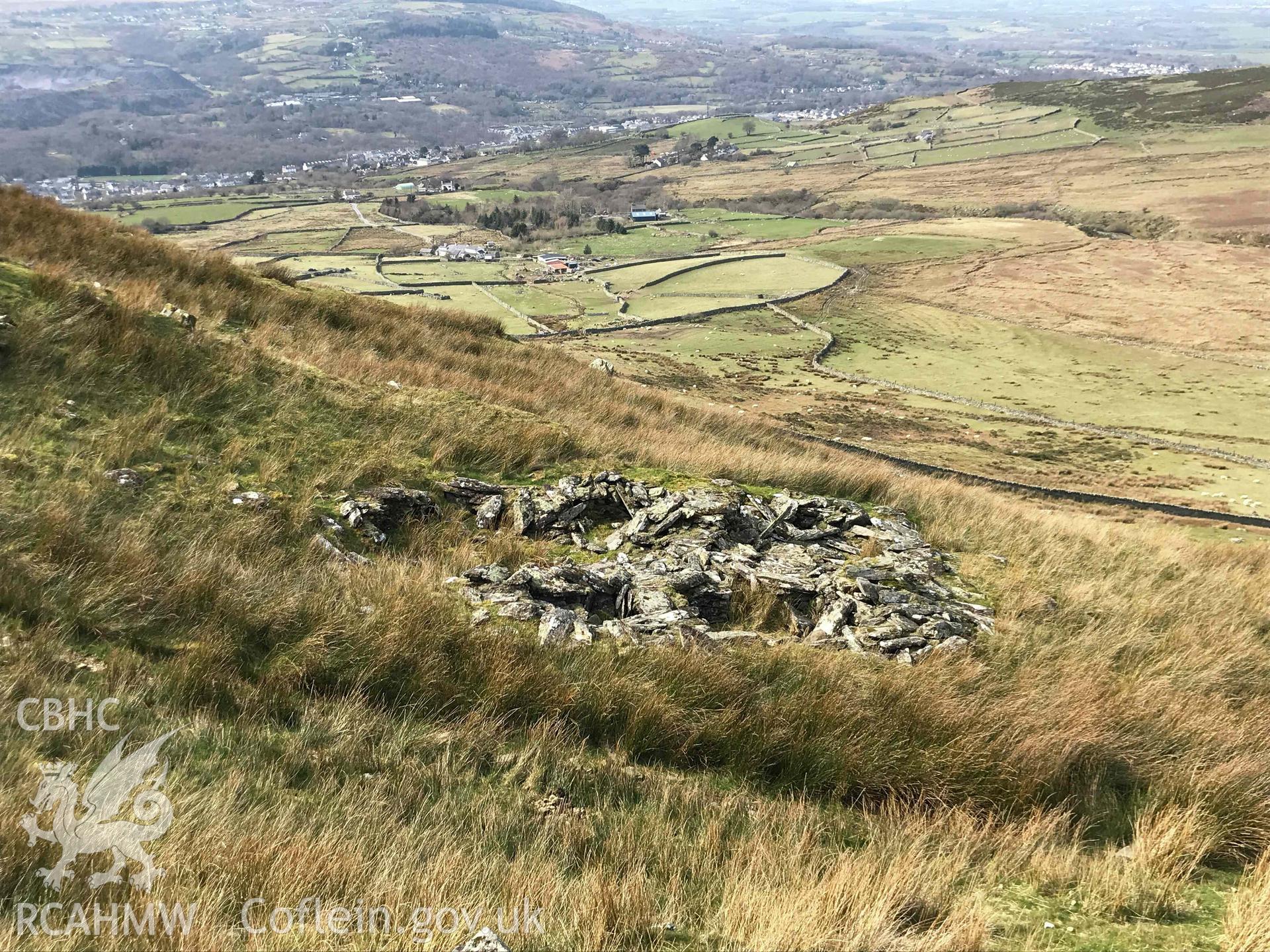 Digital photograph of Gallt y Mawn hafod, produced by Paul Davis in 2020