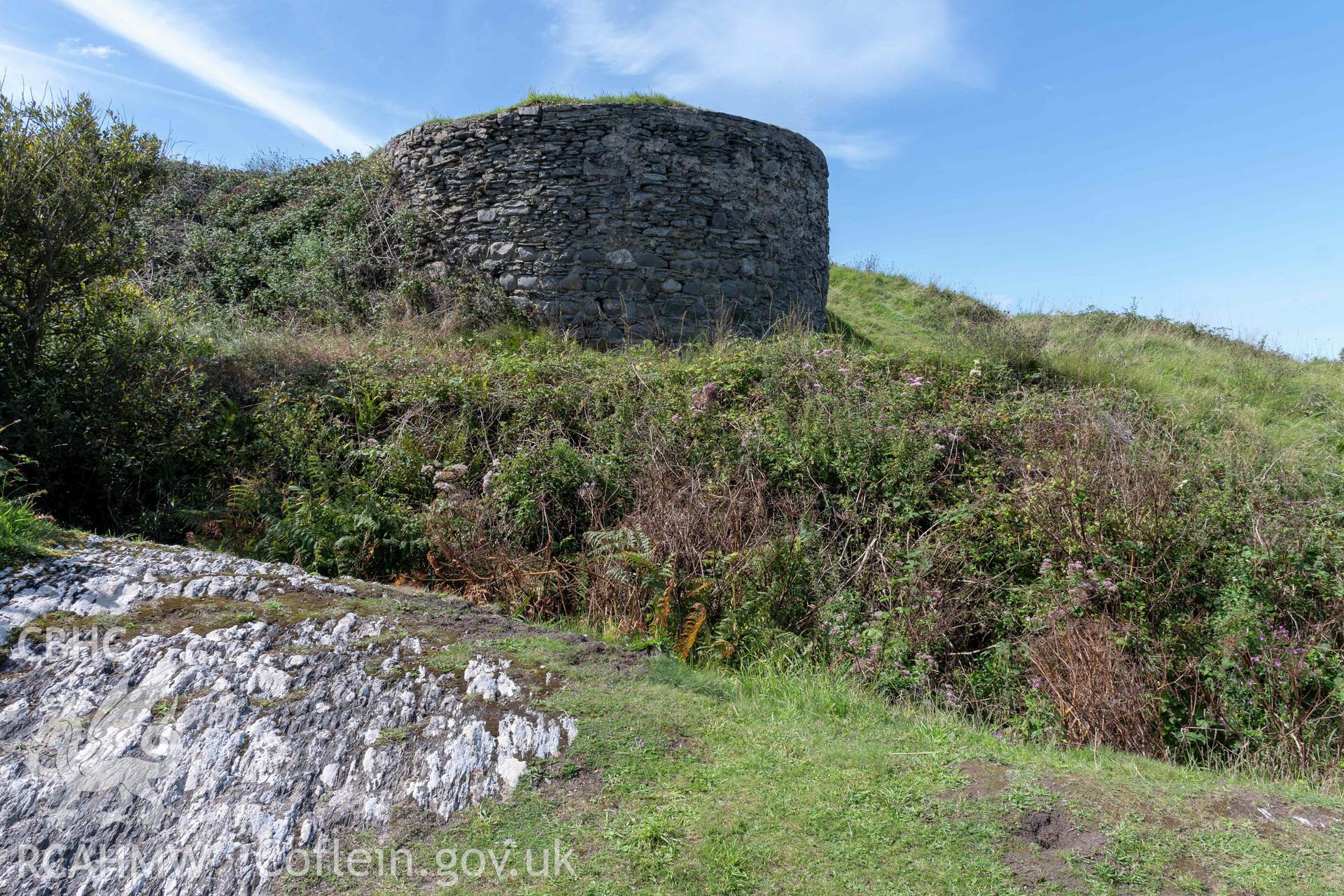 Mwnt Limekiln. General view from the east.
