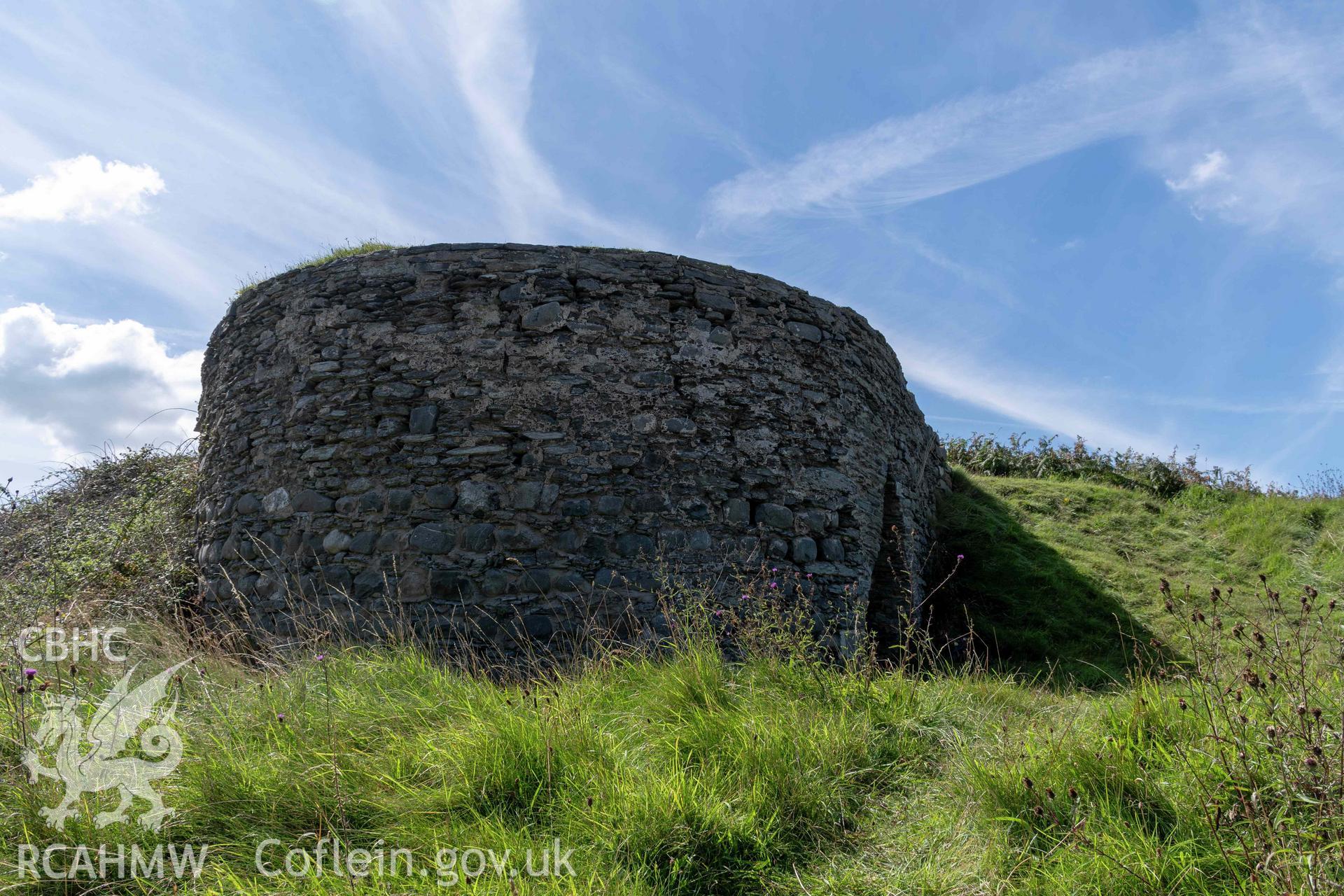 Mwnt Limekiln. General view from the northeast.