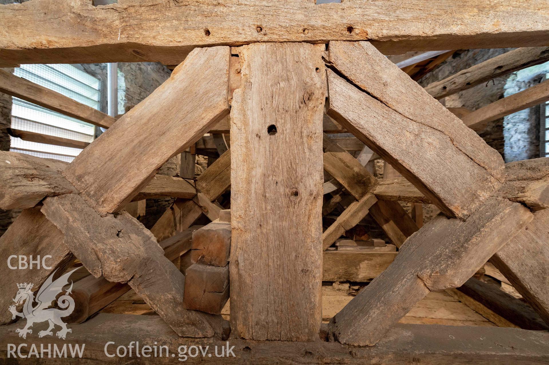 St Michael's Church, Llanfihangel y Creuddyn. Bell-frame.