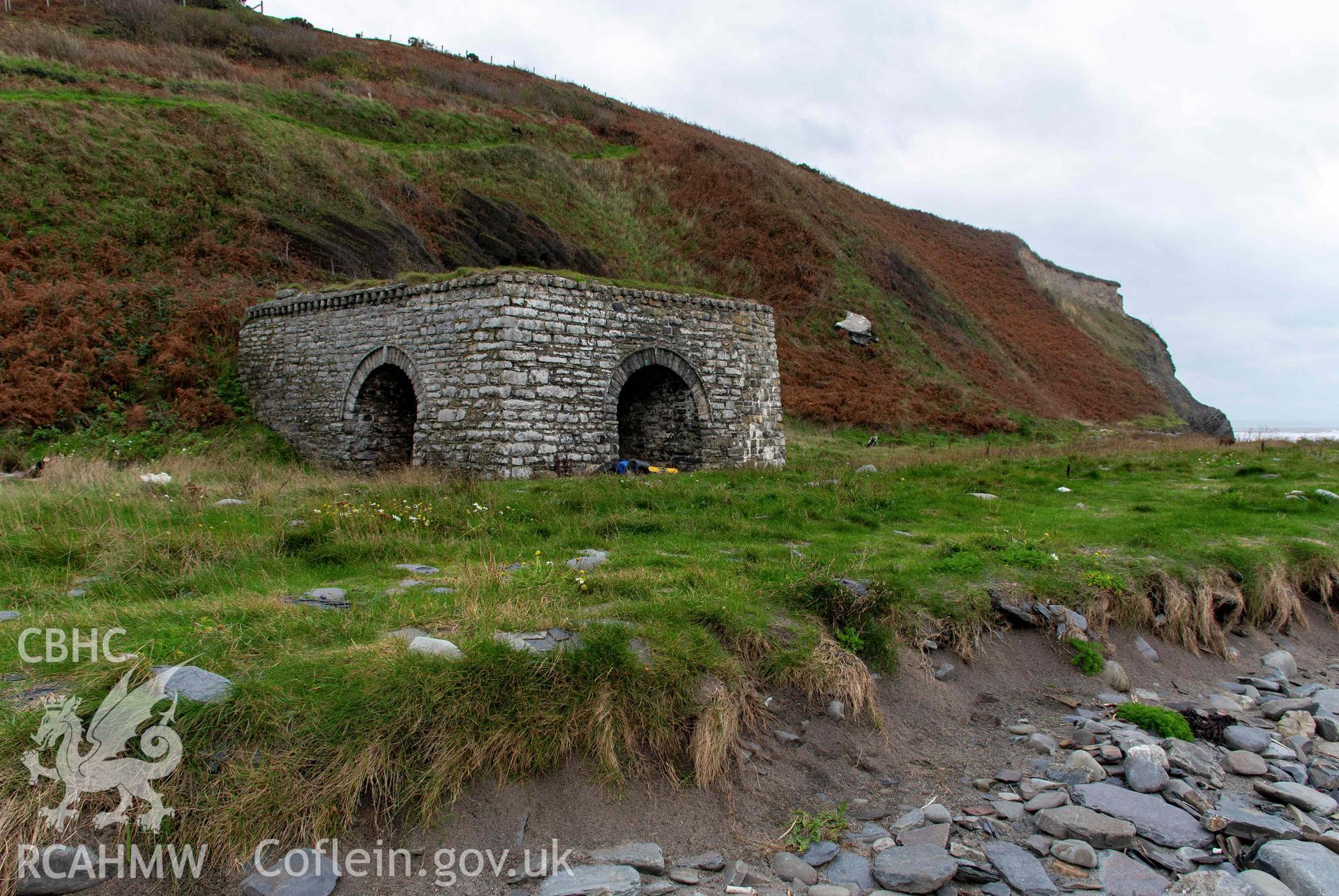 Wallog Limekiln. General view from the northwest.