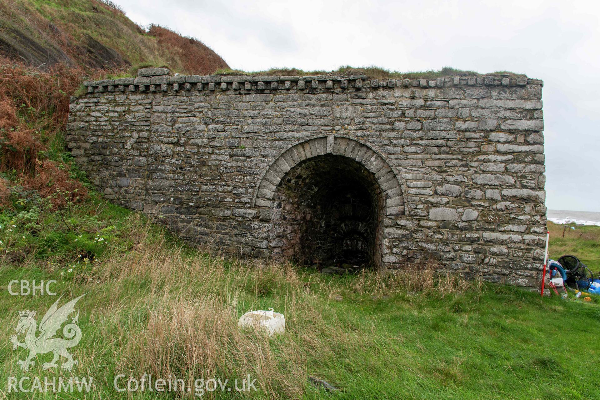 Wallog Limekiln. North face (with scale).