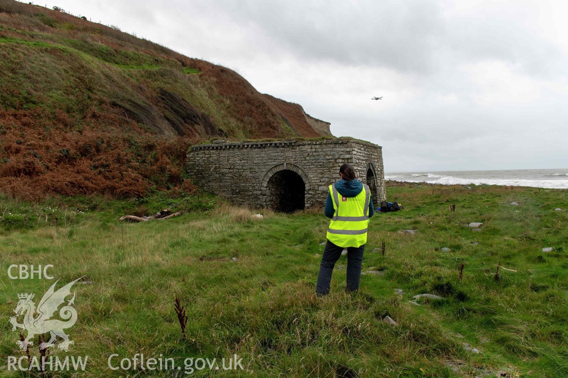 Wallog Limekiln. RCAHMW UAV survey November 2022.