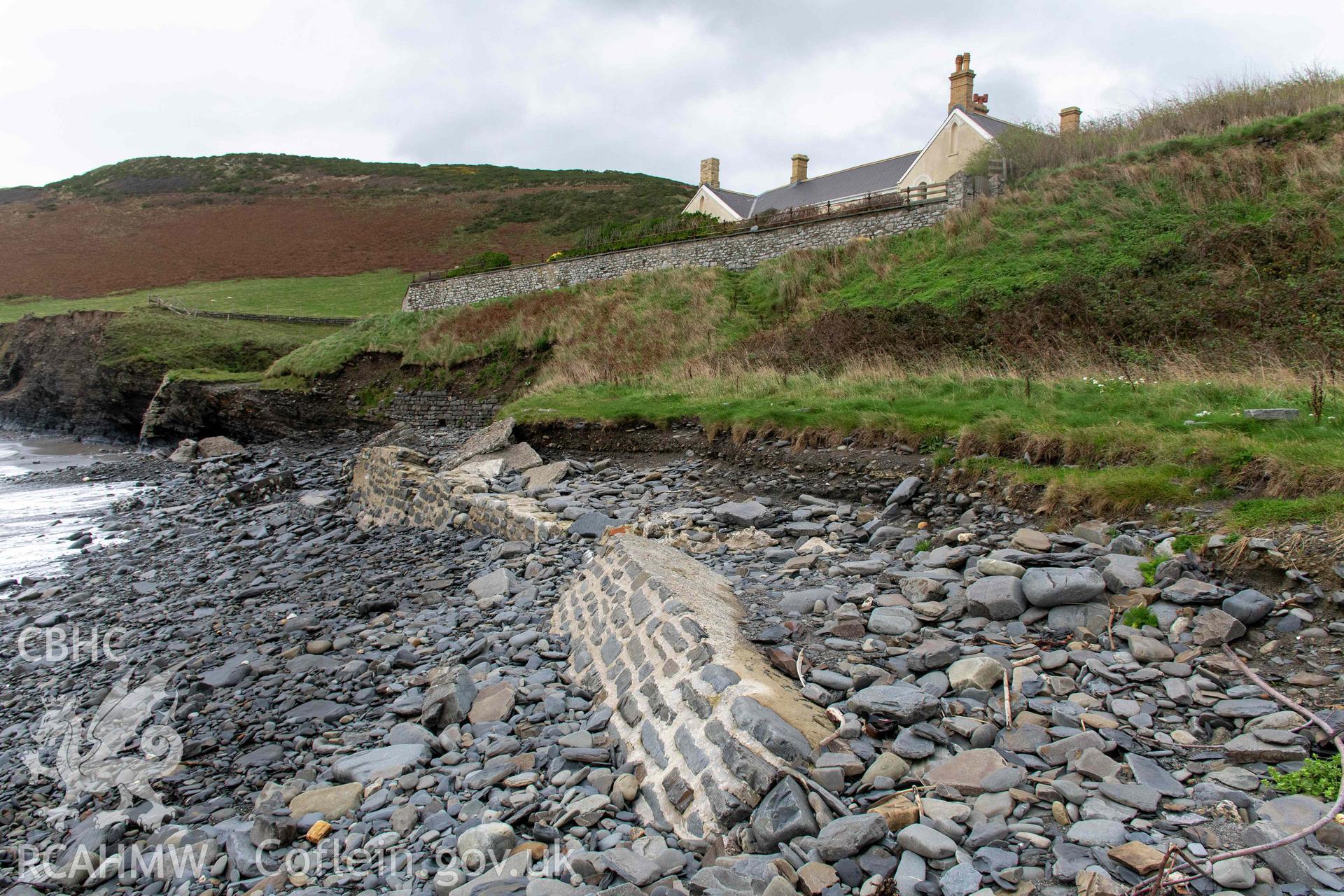 The remains of Wallog Quay adjacent to Wallog limekiln.