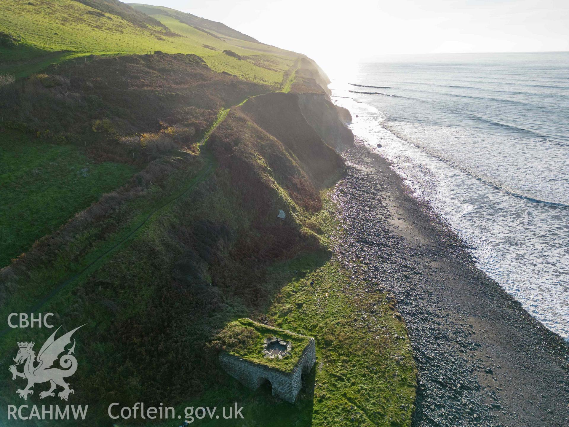 Wallog limekiln. General view from the north.