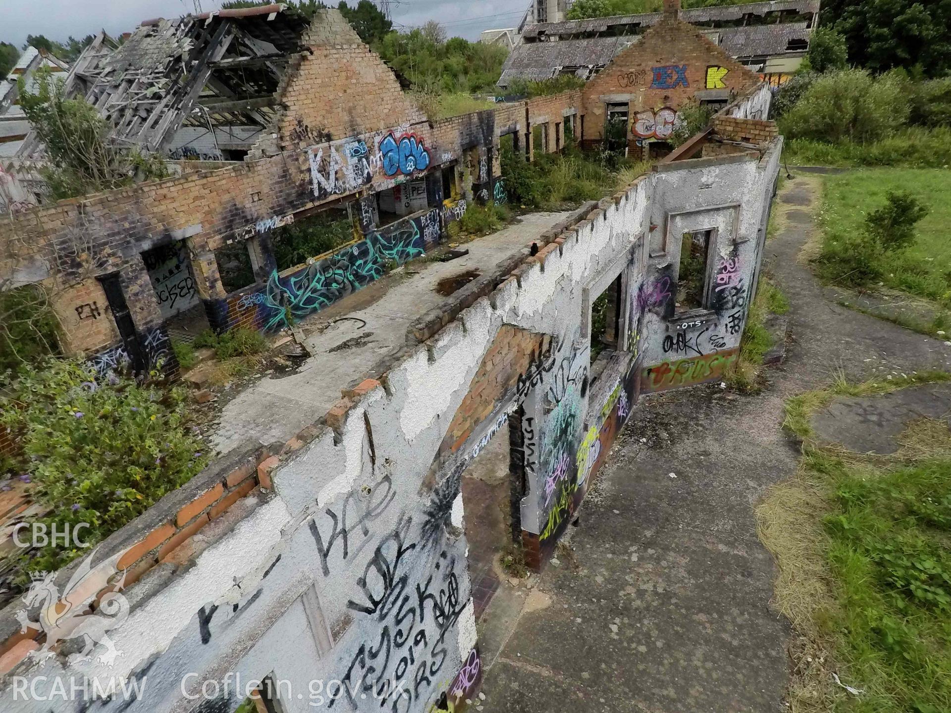 Elevated oblique view of north dormitory block. St Athan Boys Village.