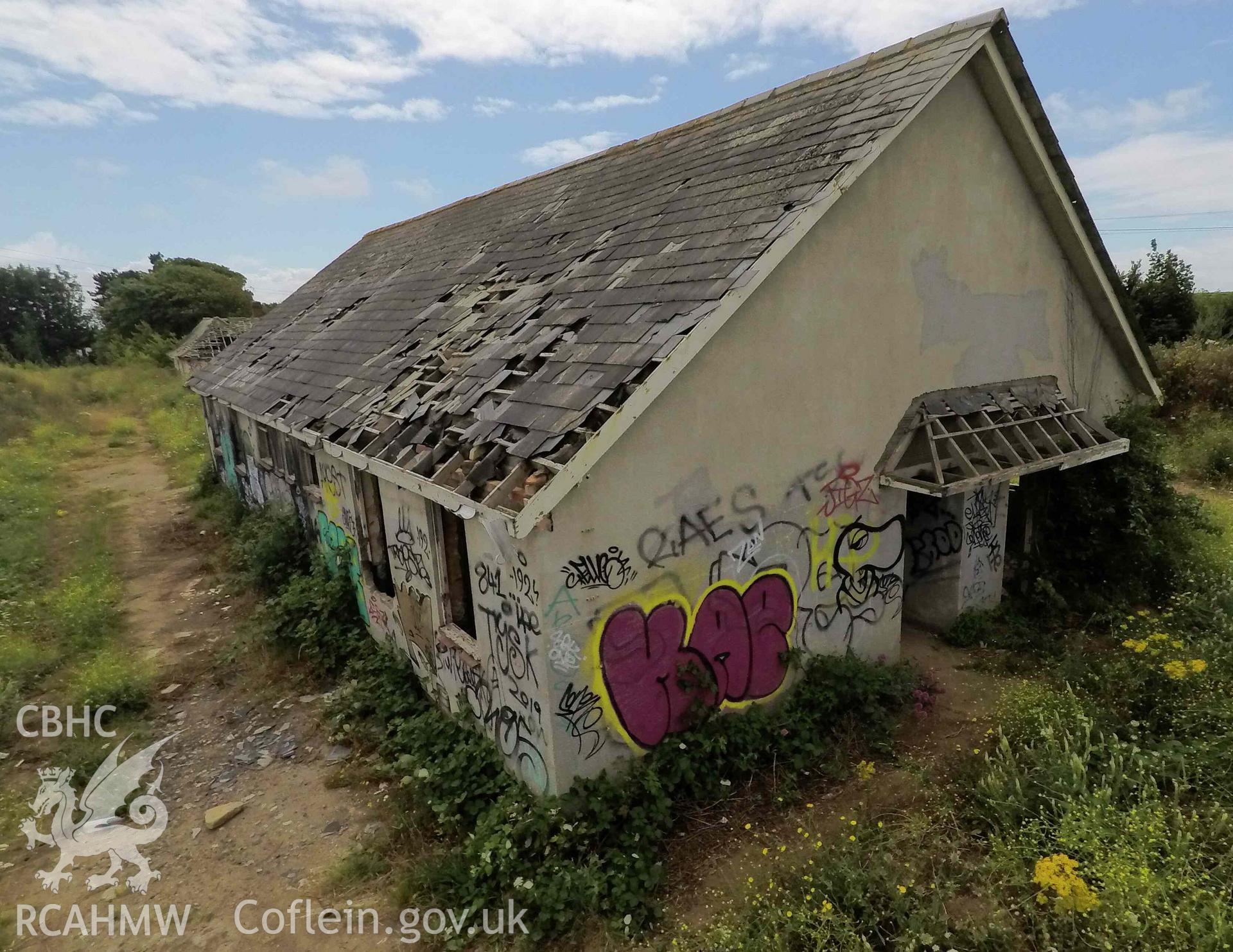 Elevated view west dormitory block. St Athan Boys Village.