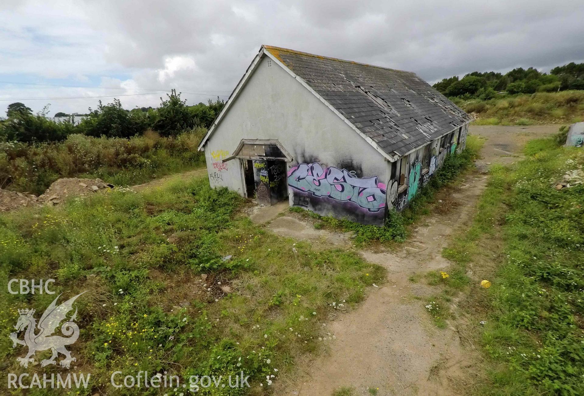 Elevated view of west dormitory block looking north west. St Athan Boys Village.
