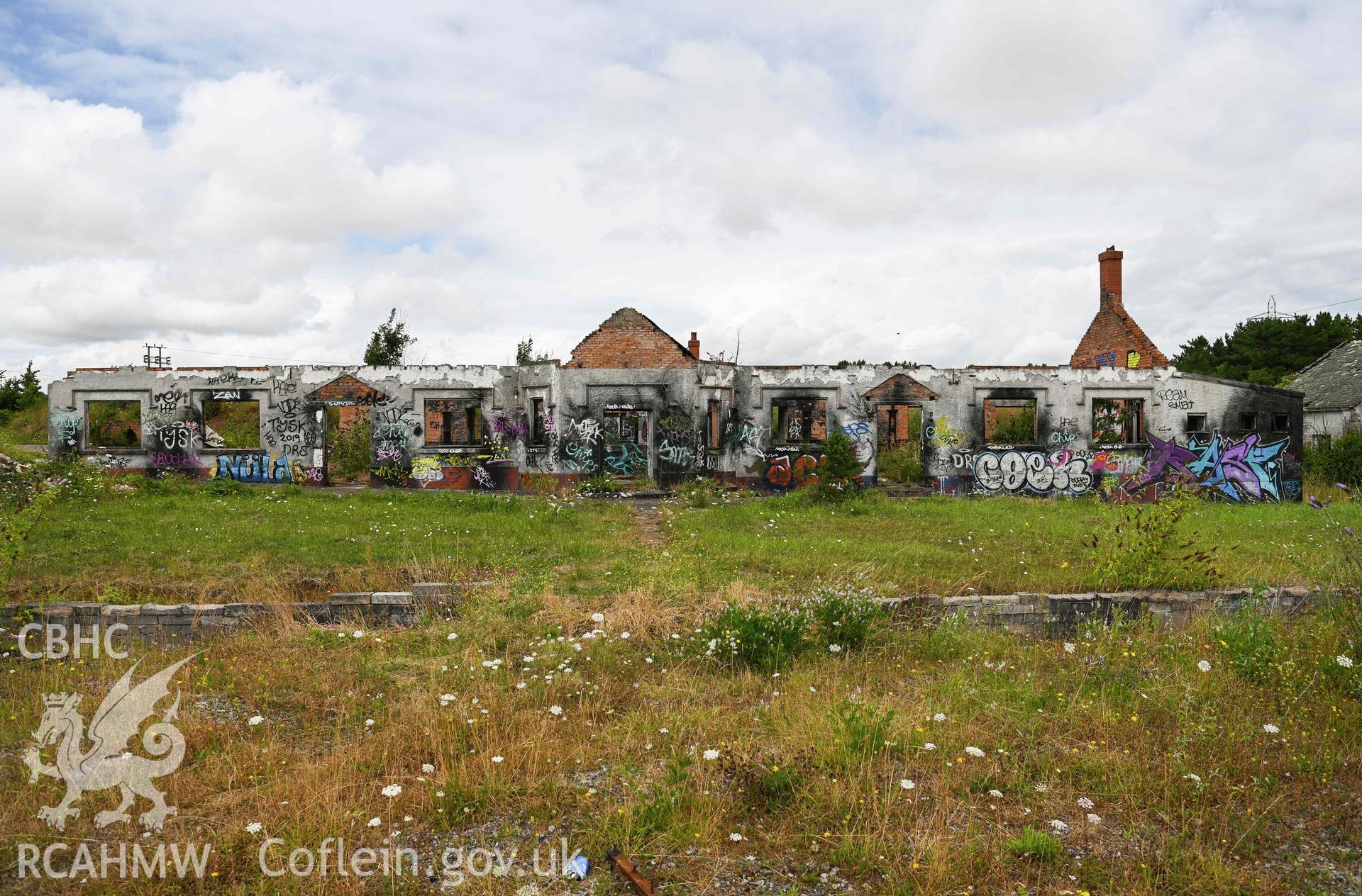 North dormitory block from quadrangle. St Athan Boys Village