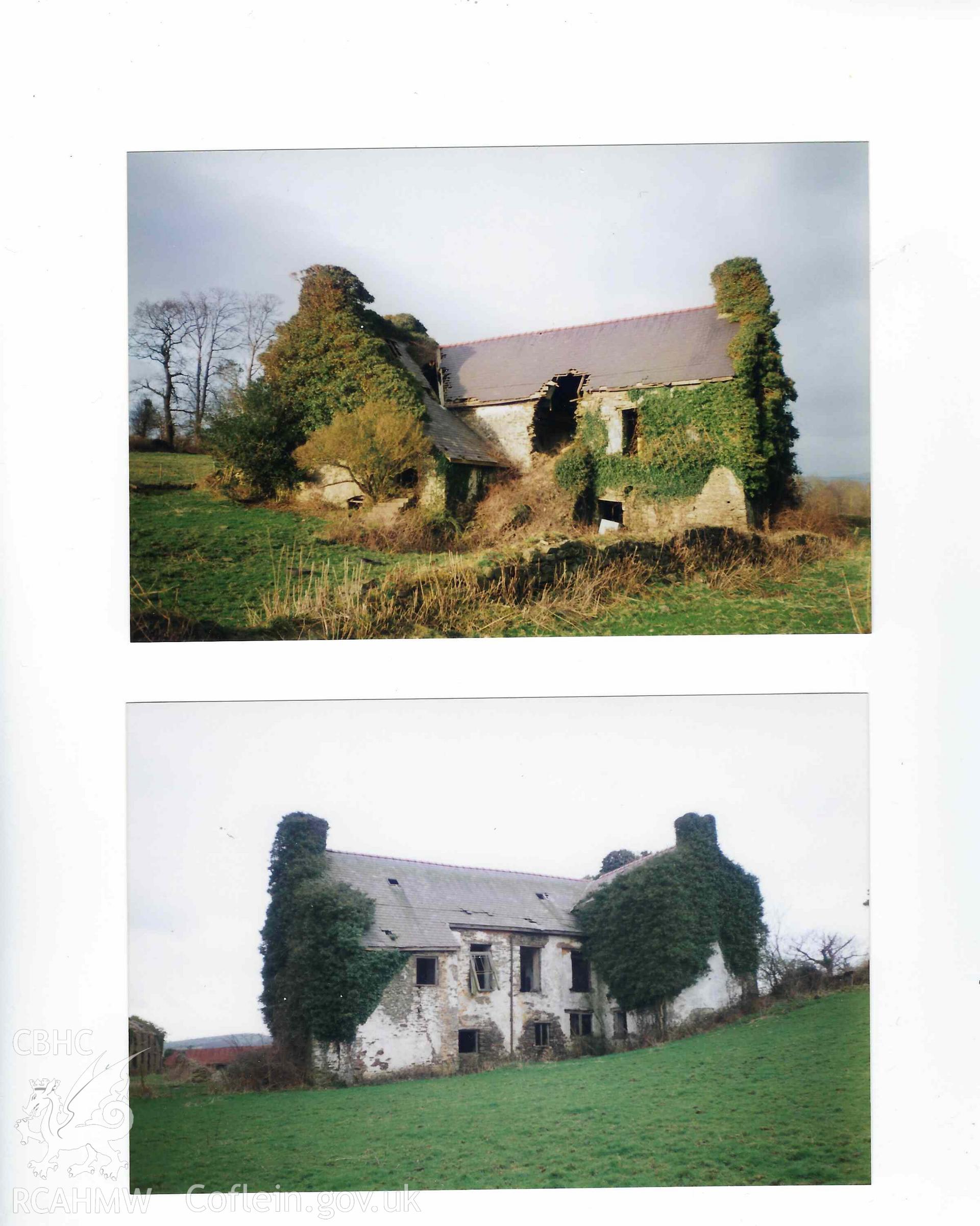 Digitised photograph of Plas-Mawr, produced by Paul Davis in c. 1990, before restoration