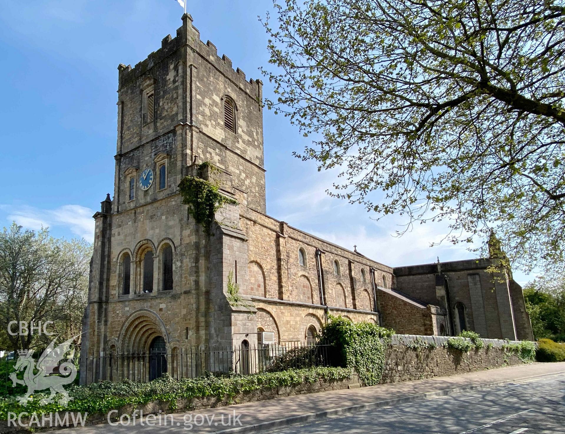Digital photograph of St Mary's Church, Chepstow, produced by Paul Davis in 2023