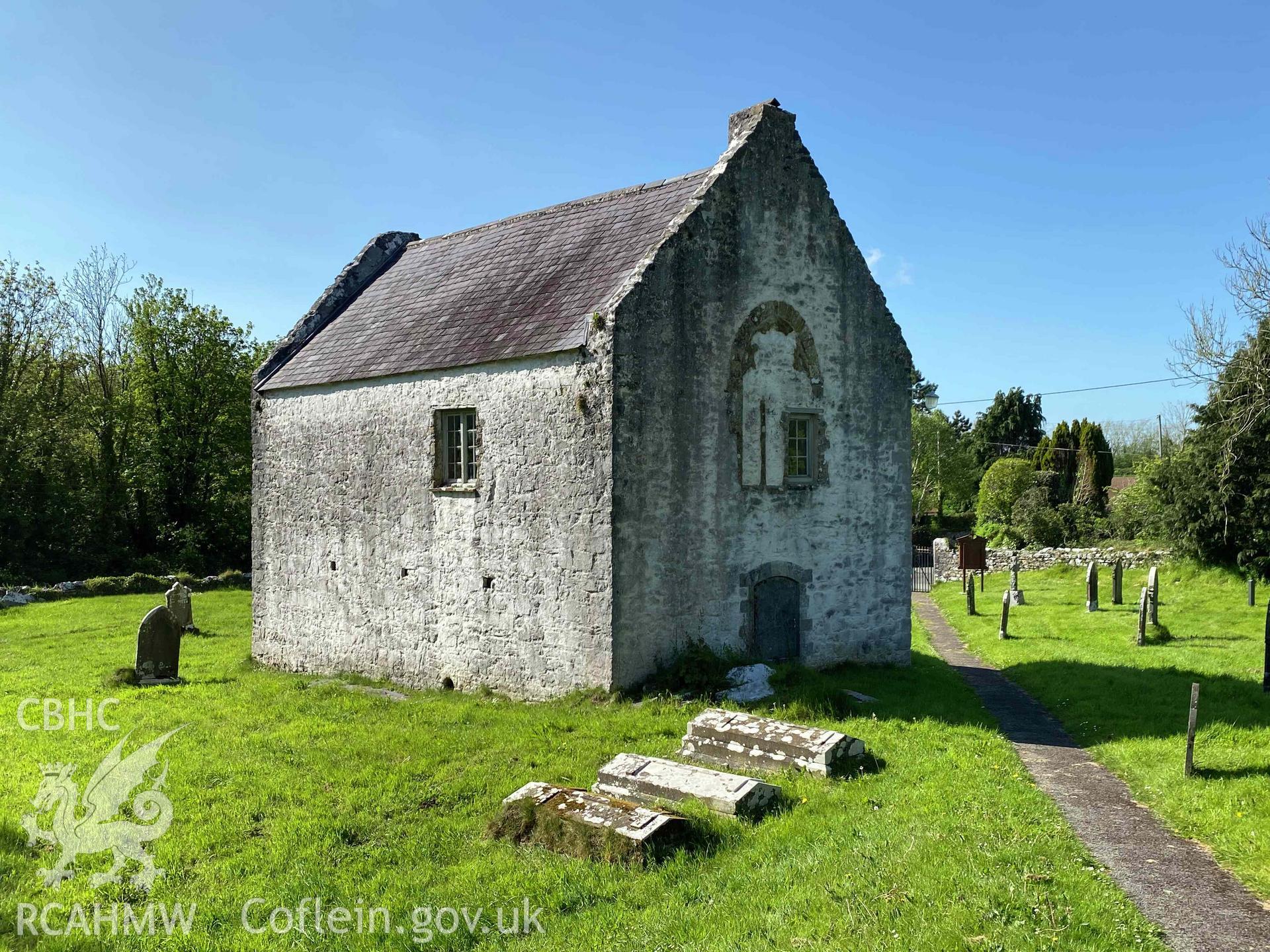 Digital photograph of Carew Cheriton Mortuary Chapel, produced by Paul Davis in 2023