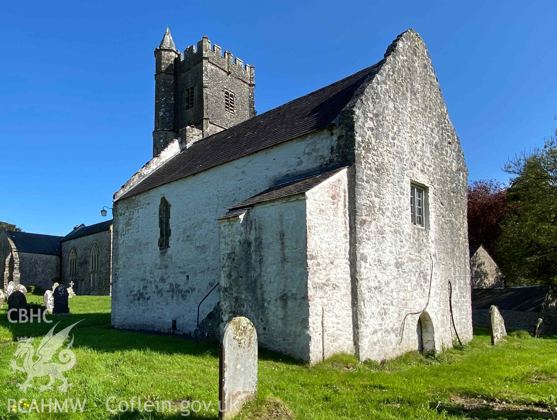 Digital photograph of Carew Cheriton Mortuary Chapel, produced by Paul Davis in 2023