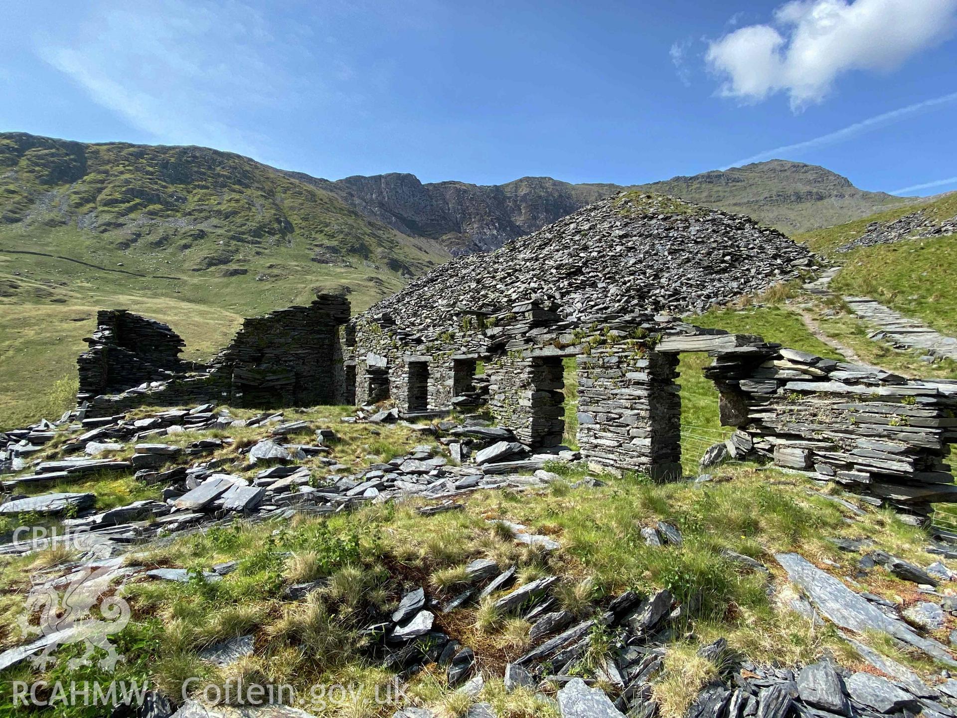 Digital photograph of Hafod y Llan South Snowdon Slate Quarry barrack block, produced by Paul Davis in 2023