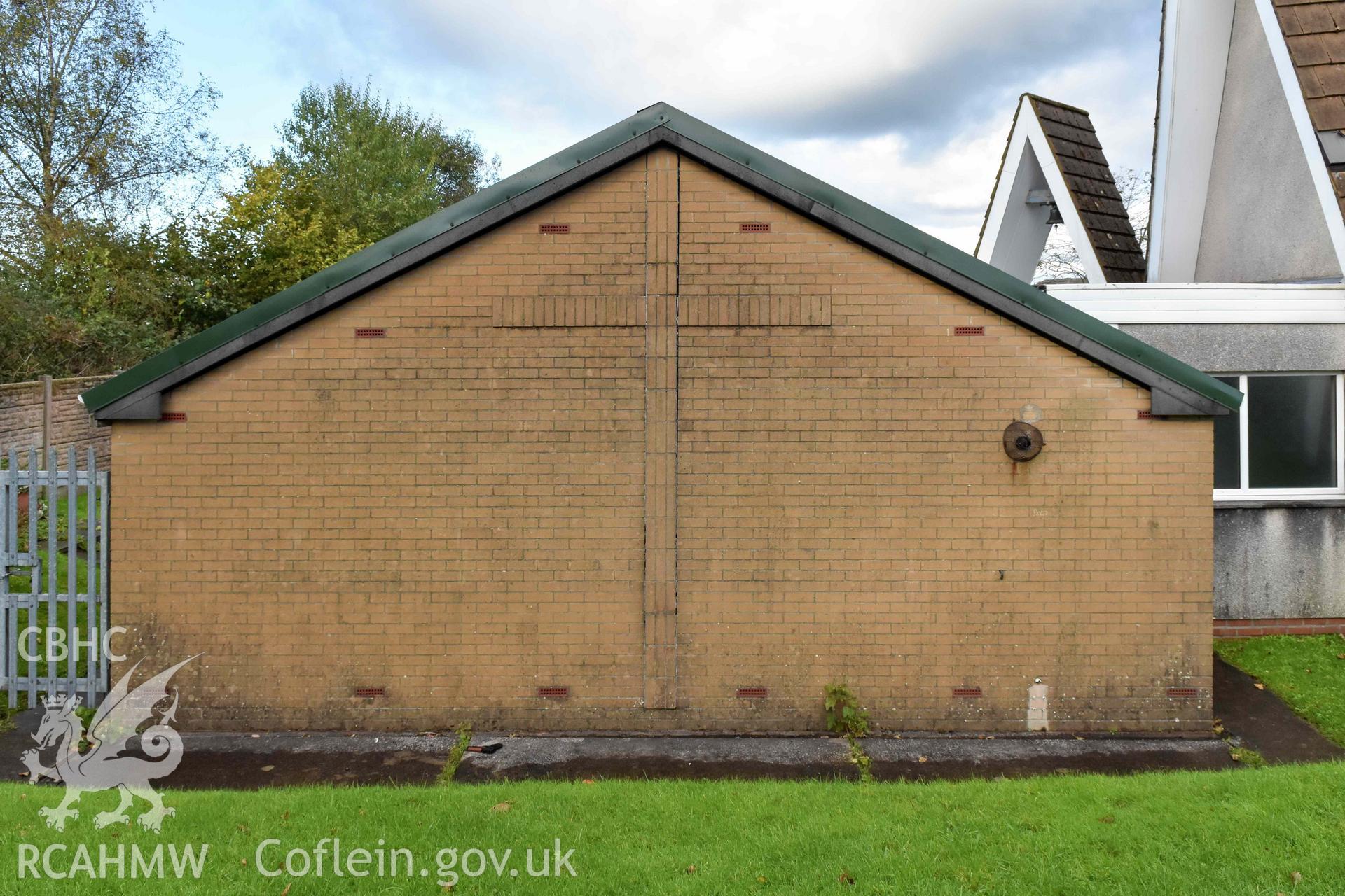 South elevation of church hall