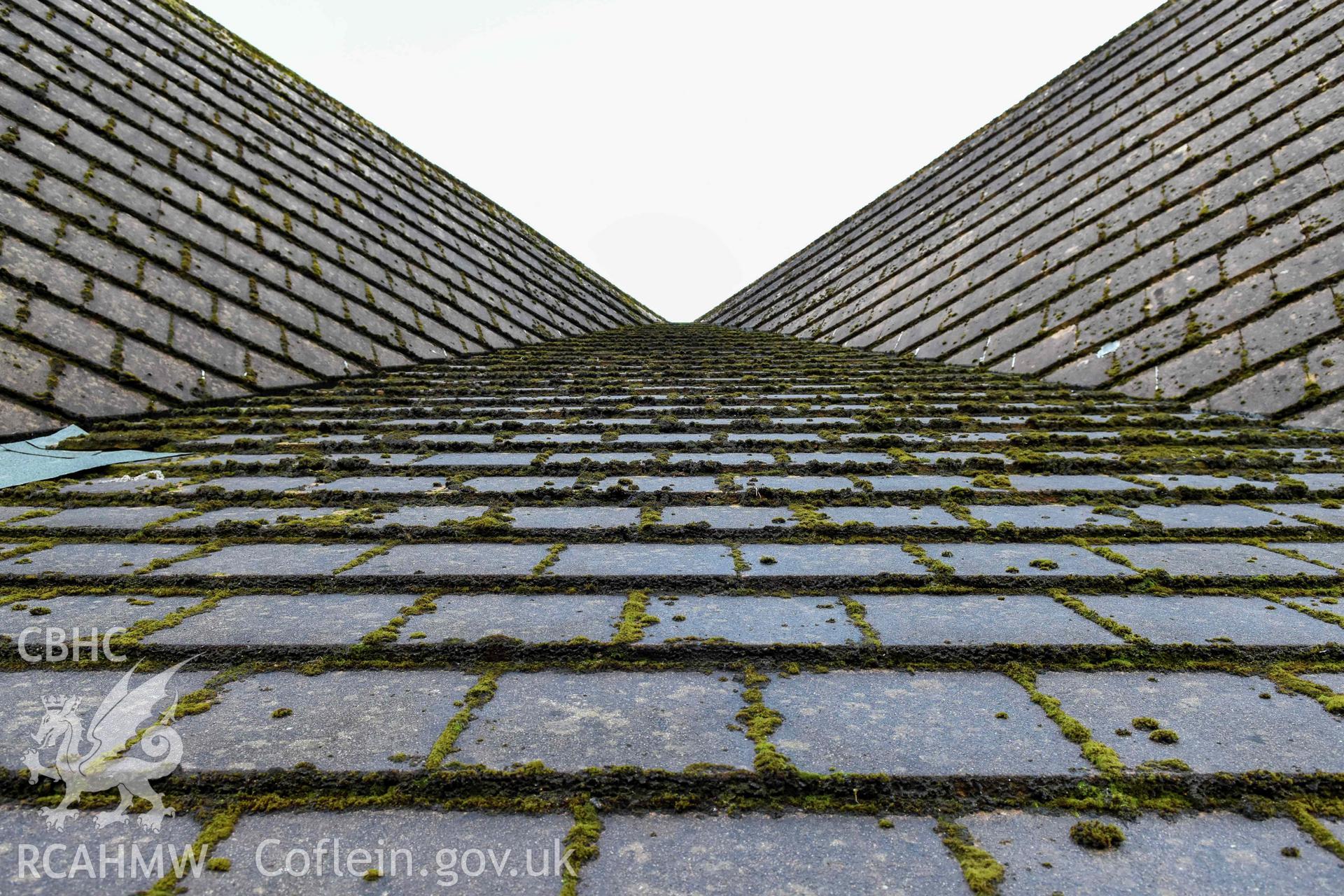 Detail of church roof exterior